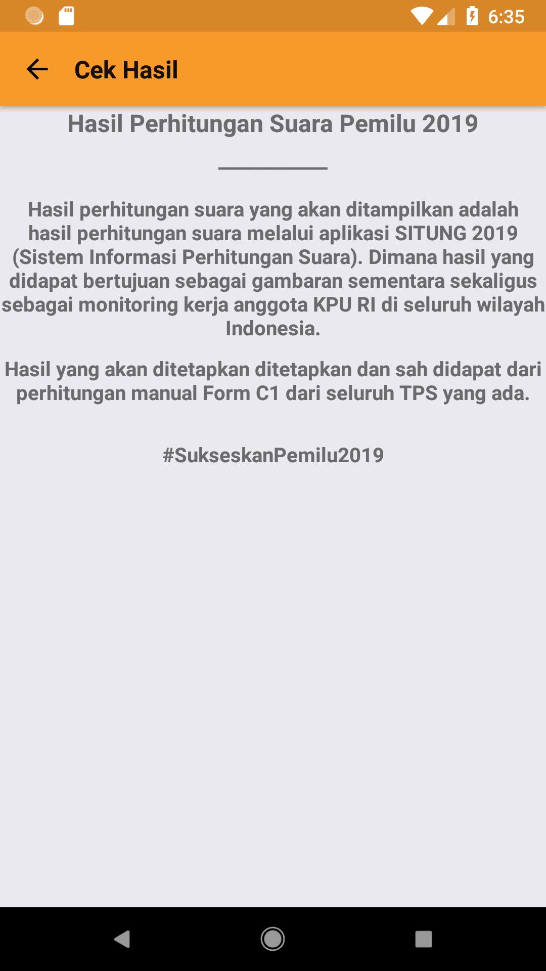 KPU RI PEMILU 2019 2.0.1 Screenshot 5