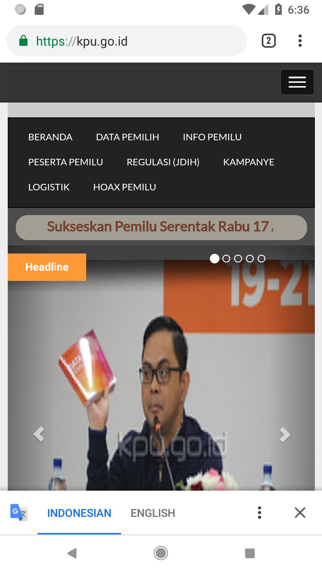 KPU RI PEMILU 2019 2.0.1 Screenshot 6
