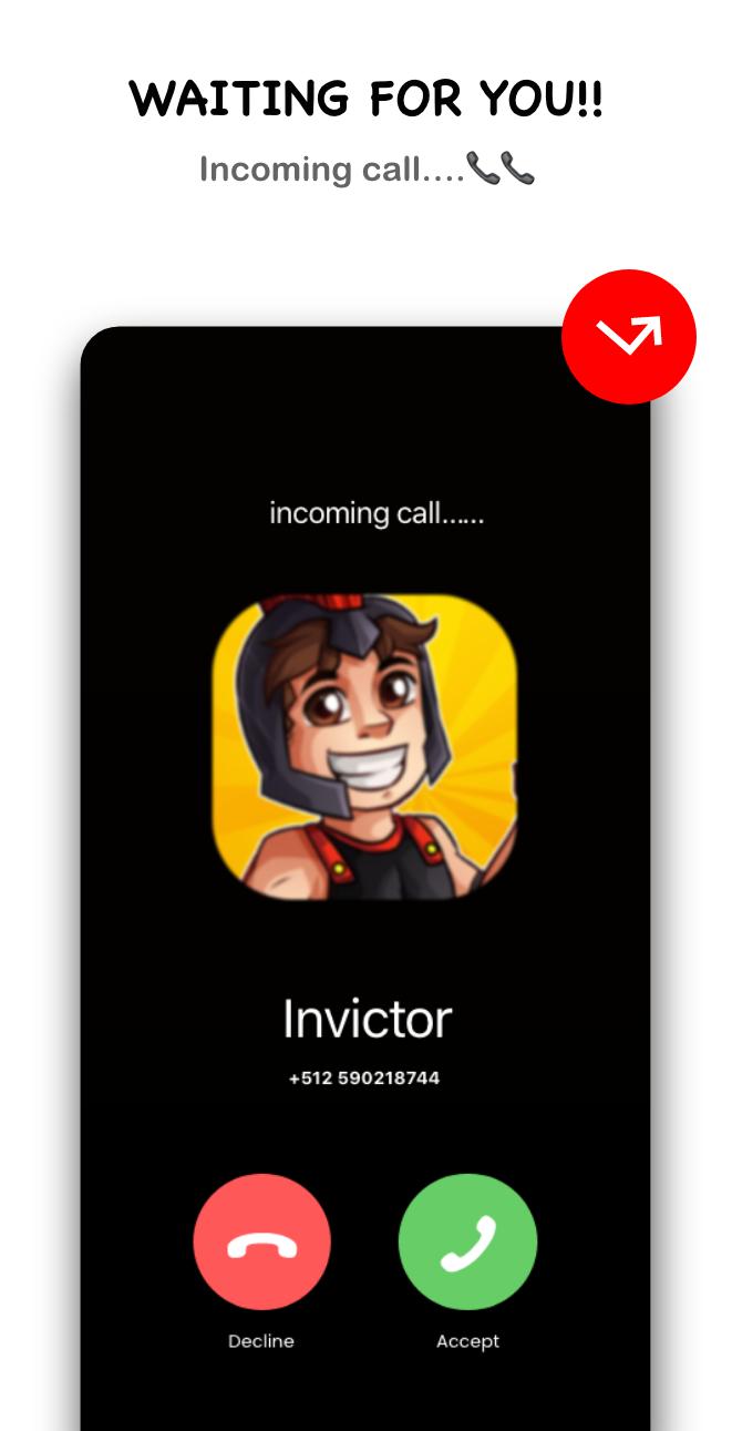 Call invictor 📱 Video Call + Chat Simulator 1.0.1 Screenshot 3