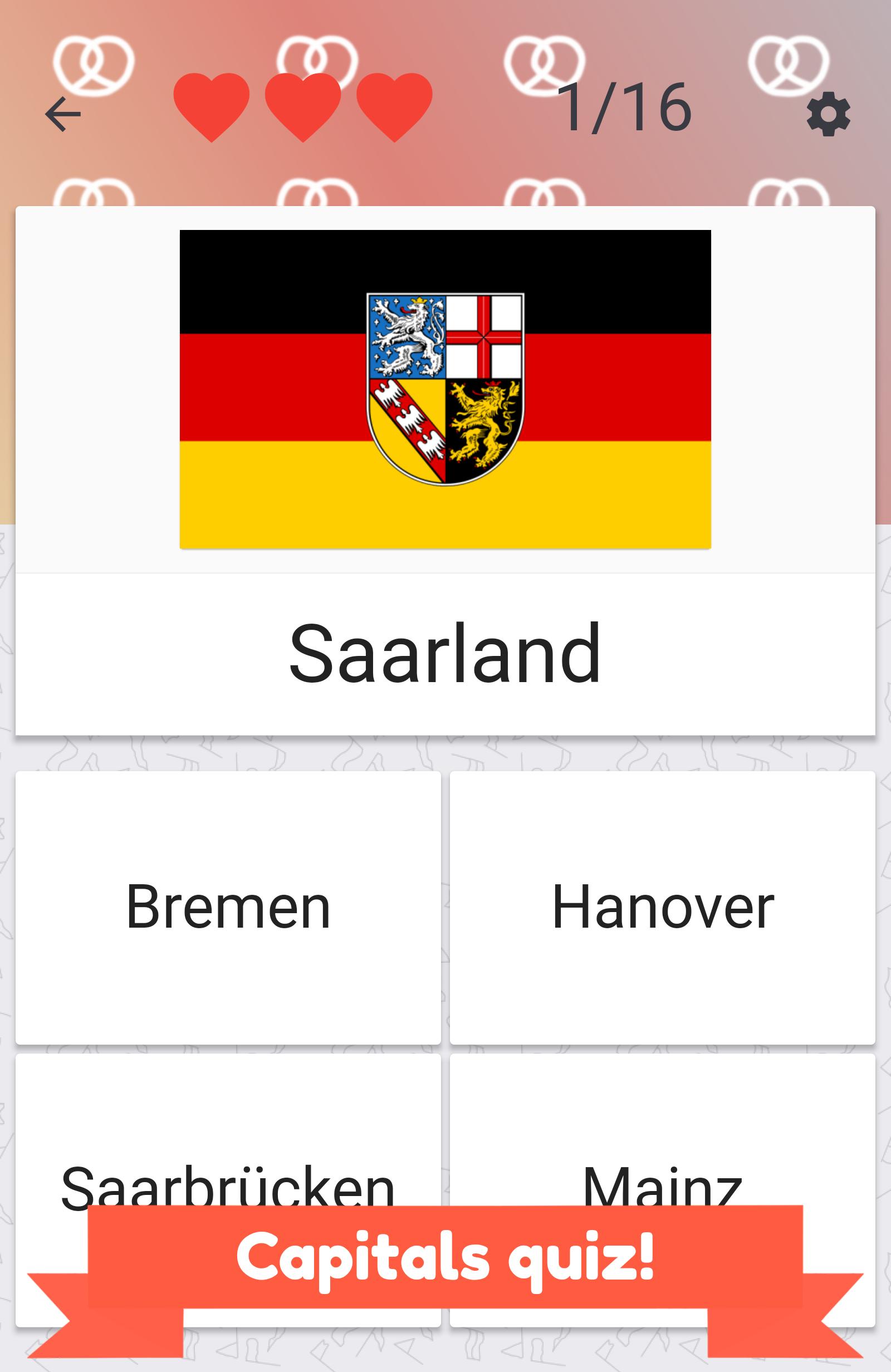 States of Germany quiz 1.1001.3 Screenshot 12