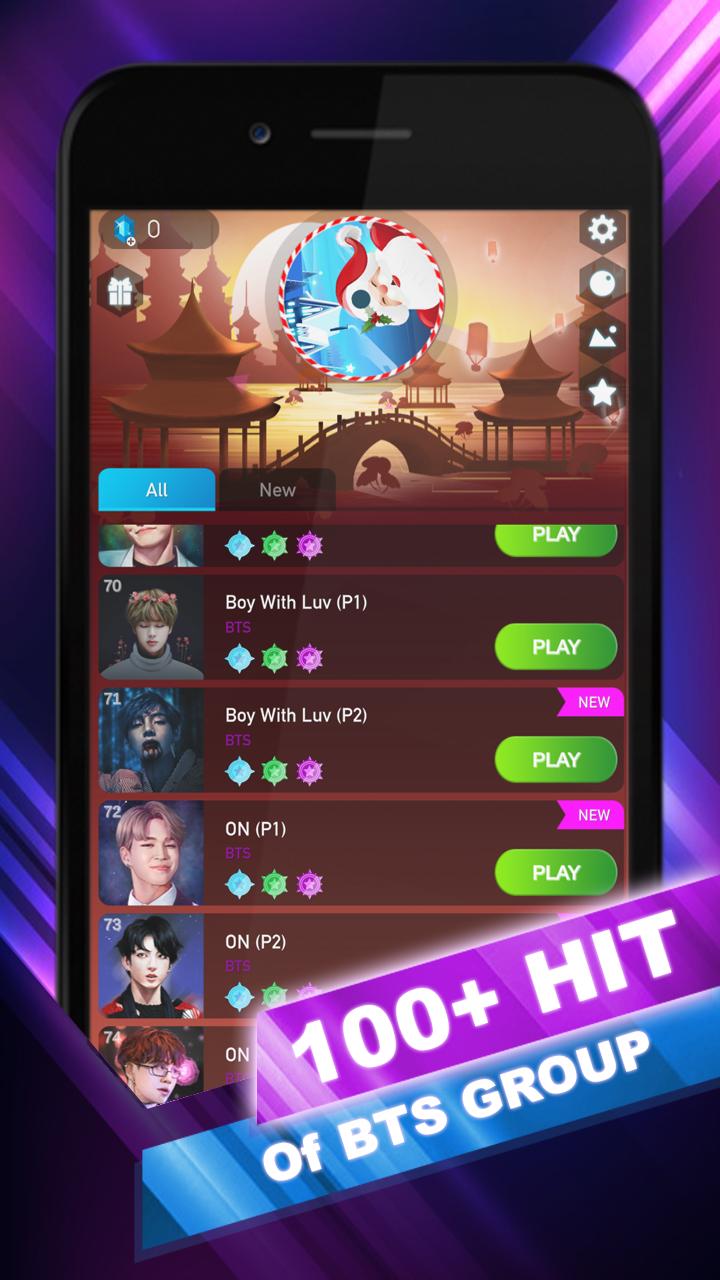 BTS Hop: KPOP IDOL Rush Dancing Tiles Game 2019! 5.0.0.7 Screenshot 1