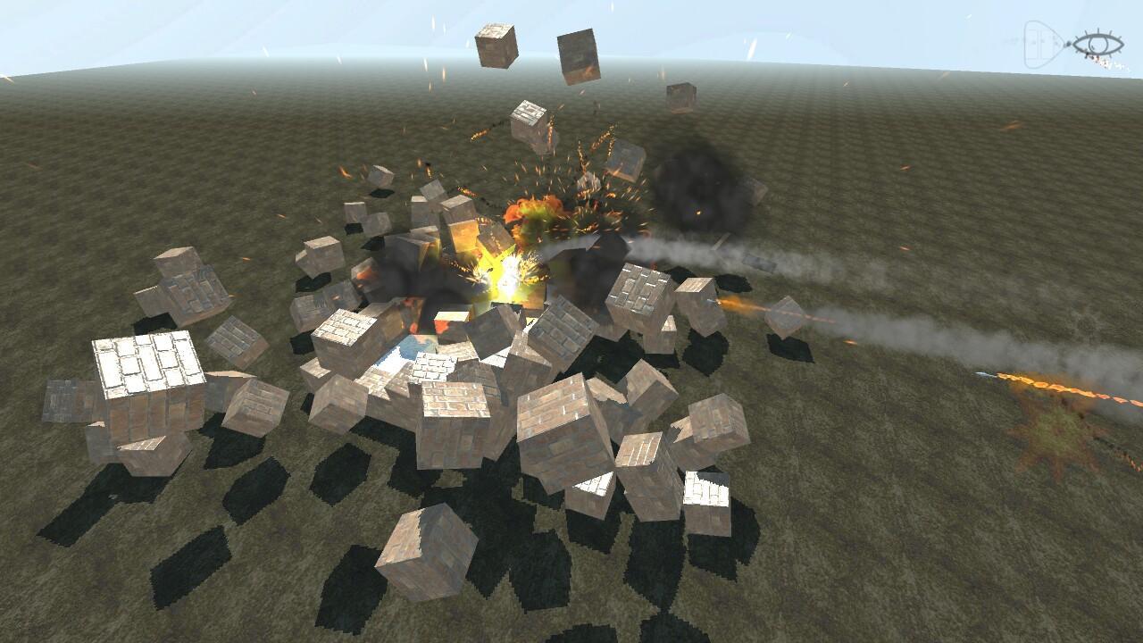 Block destruction simulator: cube rocket explosion 1 Screenshot 2