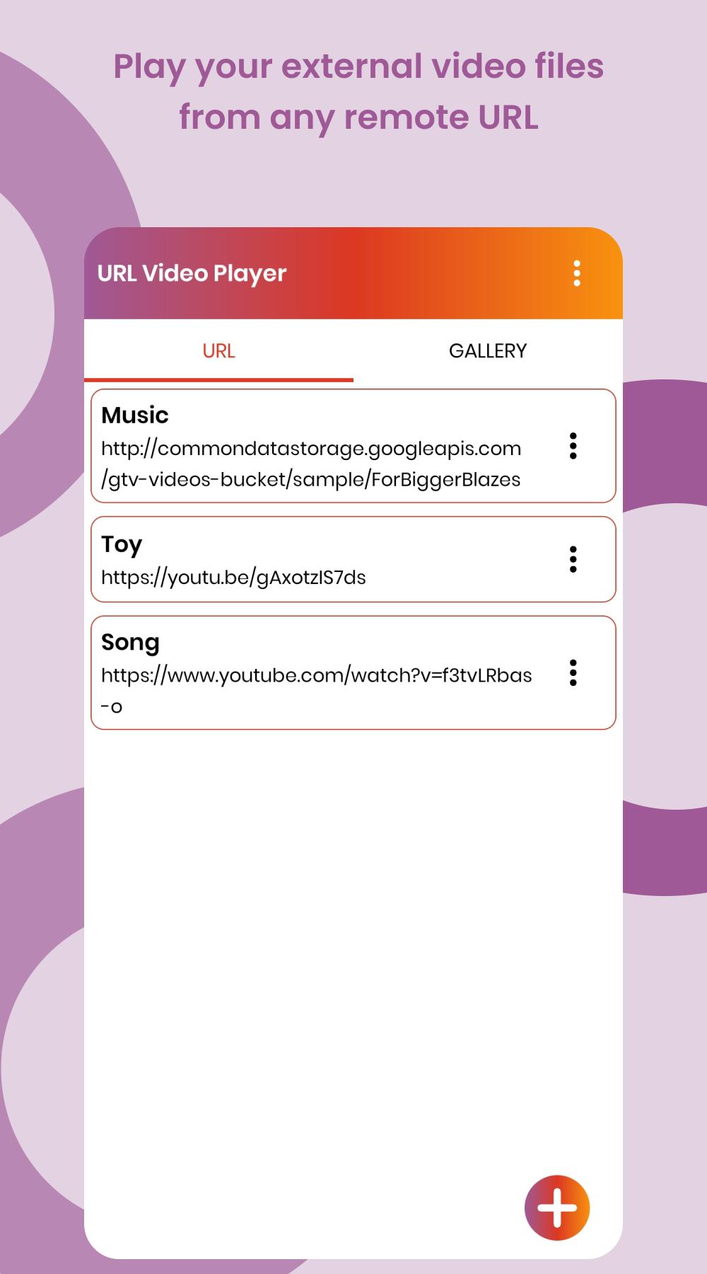 Video URL Player All Format Video & Music Player 1.0.6 Screenshot 1
