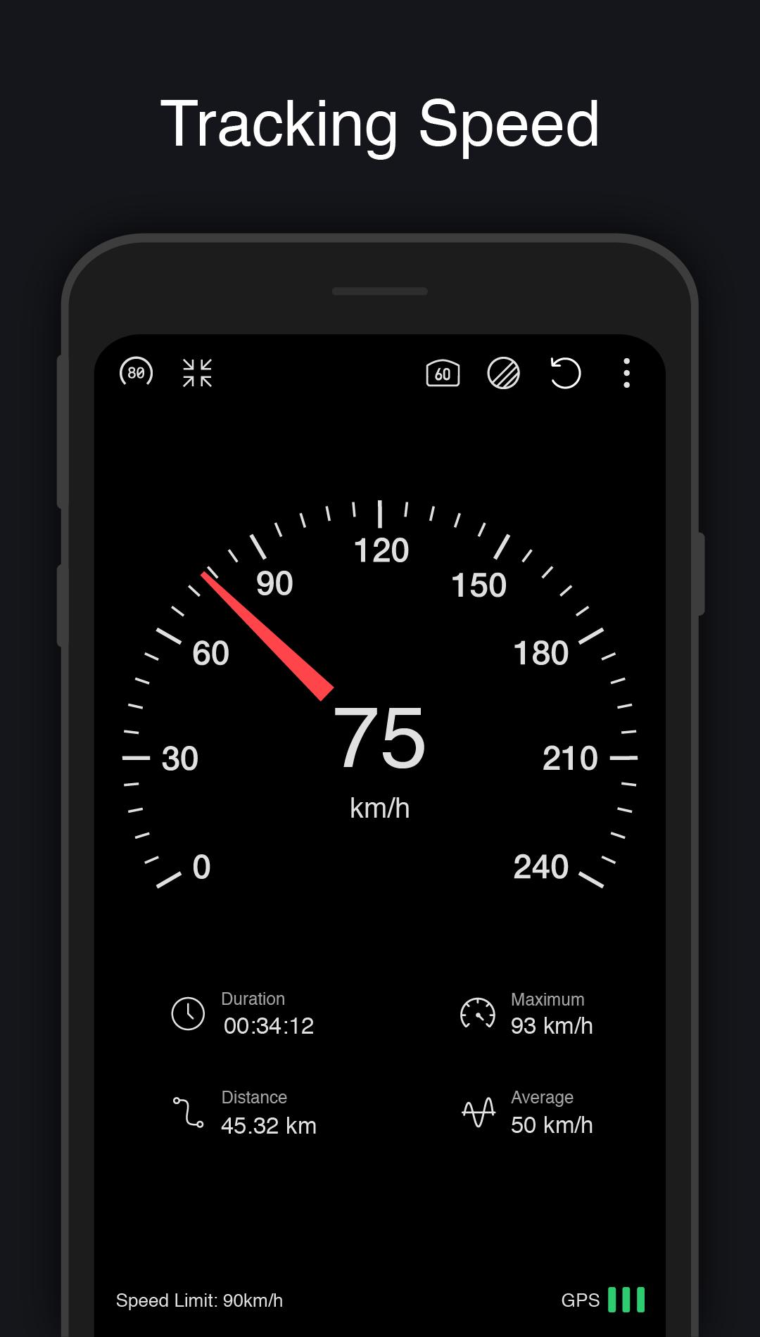 GPS Speedometer: Speed Tracker, HUD, Odometer 8.6 Screenshot 1