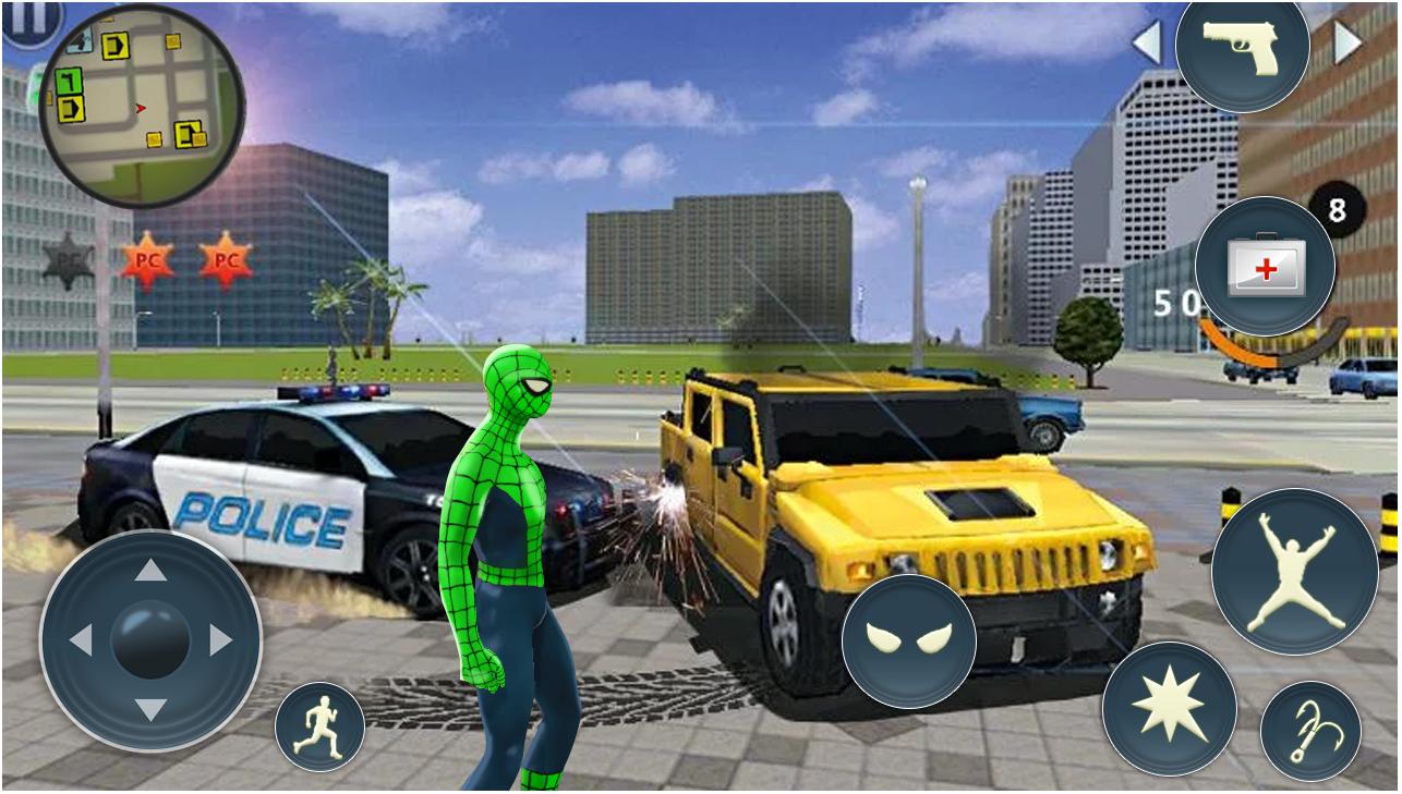 Spider Rope Hero Gangster Crime City 1.0.26 Screenshot 2