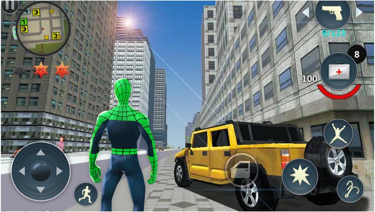 Spider Rope Hero Gangster Crime City 1.0.26 Screenshot 4