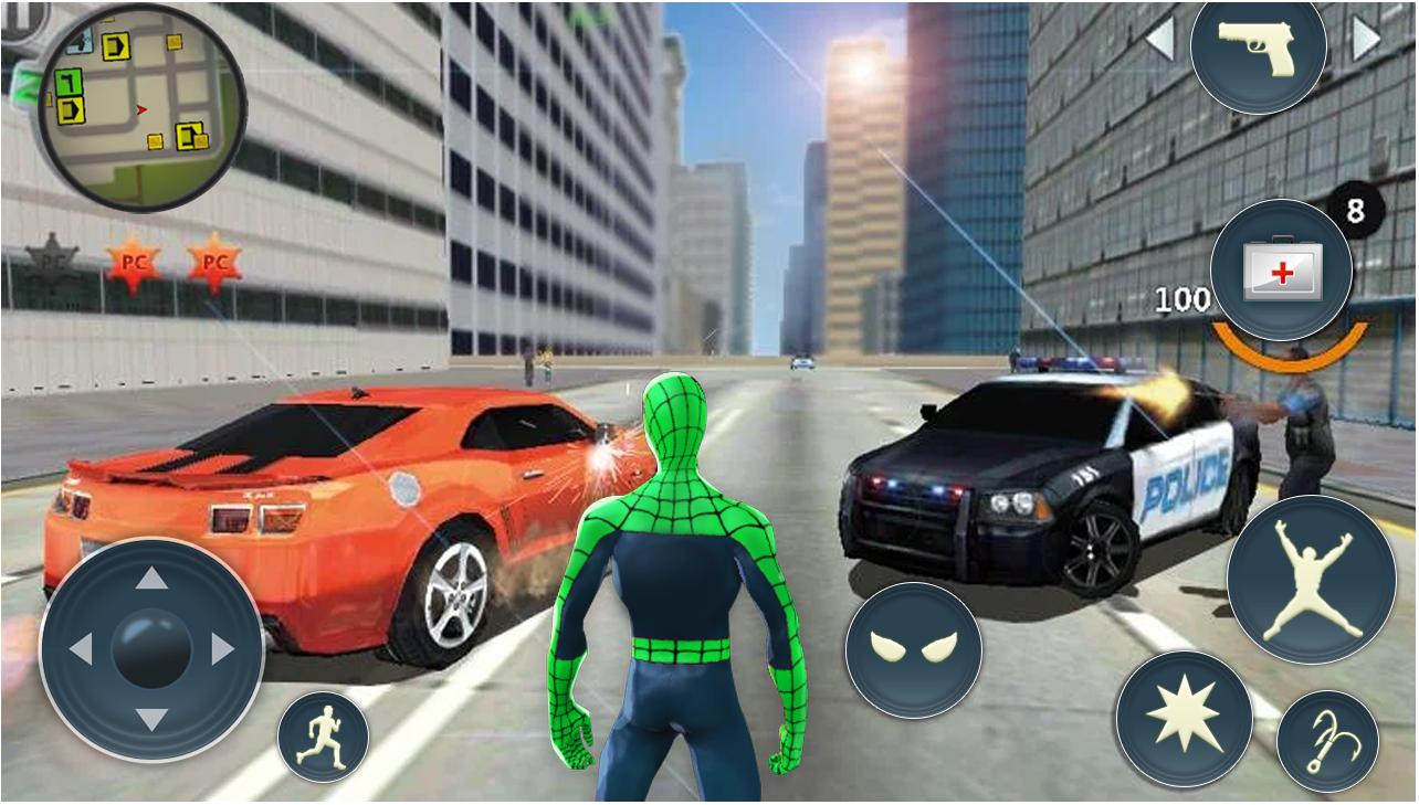 Spider Rope Hero Gangster Crime City 1.0.26 Screenshot 6
