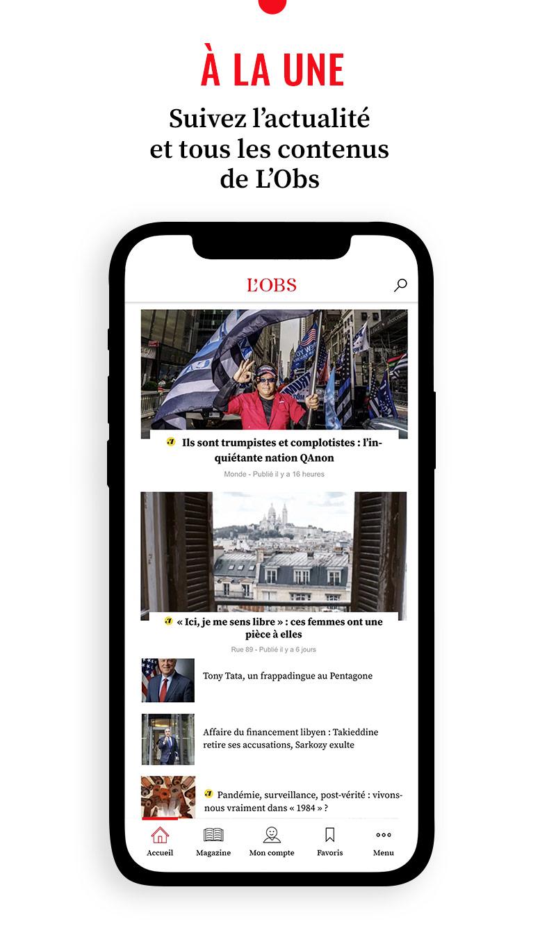 L’Obs – Actualités et infos en direct screenshot