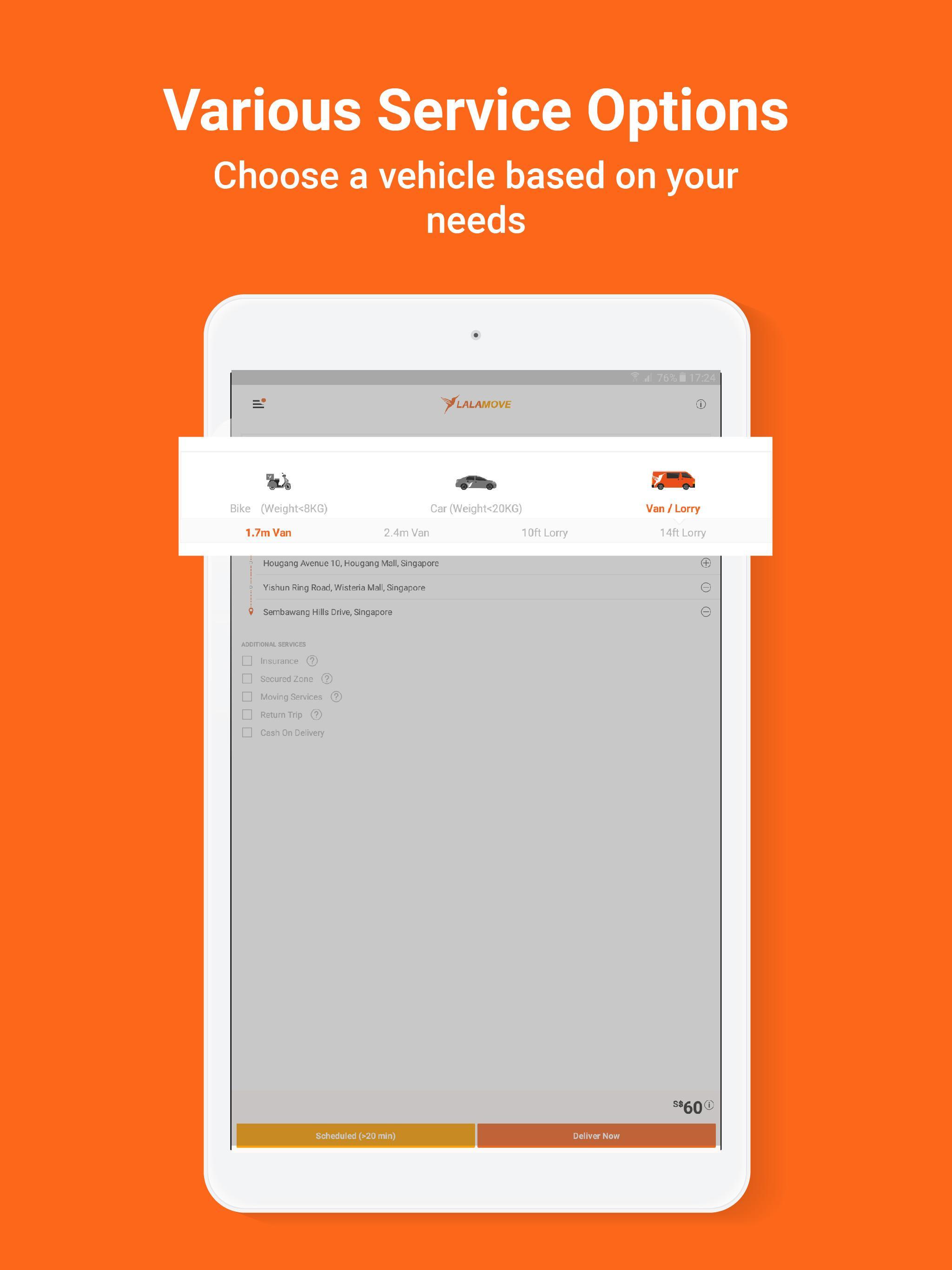 Lalamove 24/7 On-Demand Delivery App 103.4.6 Screenshot 10