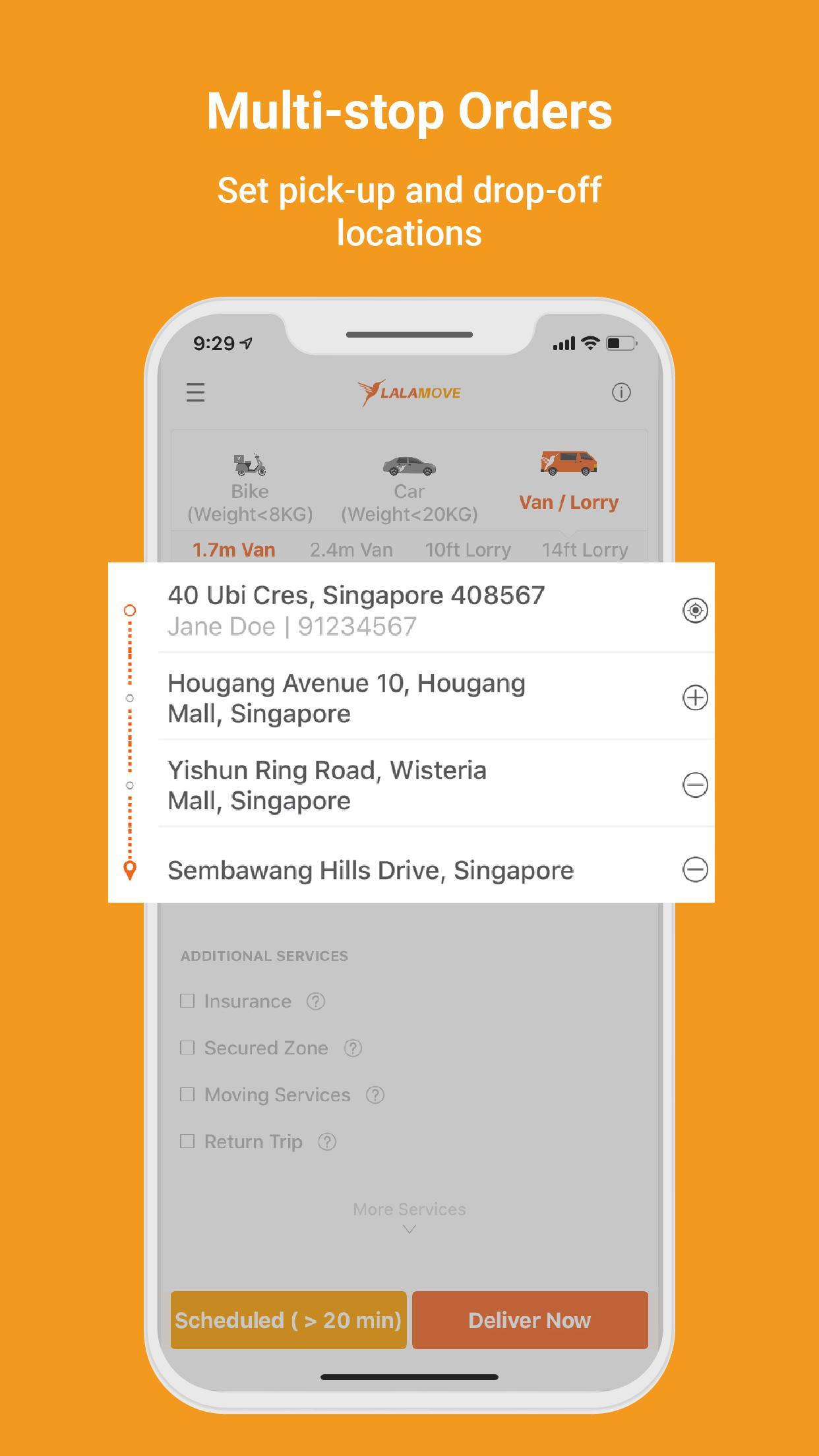 Lalamove 24/7 On-Demand Delivery App 103.4.6 Screenshot 4