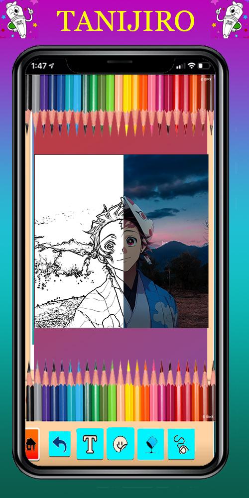 coloring game for Kimetsu no yaiba 1.0 Screenshot 2