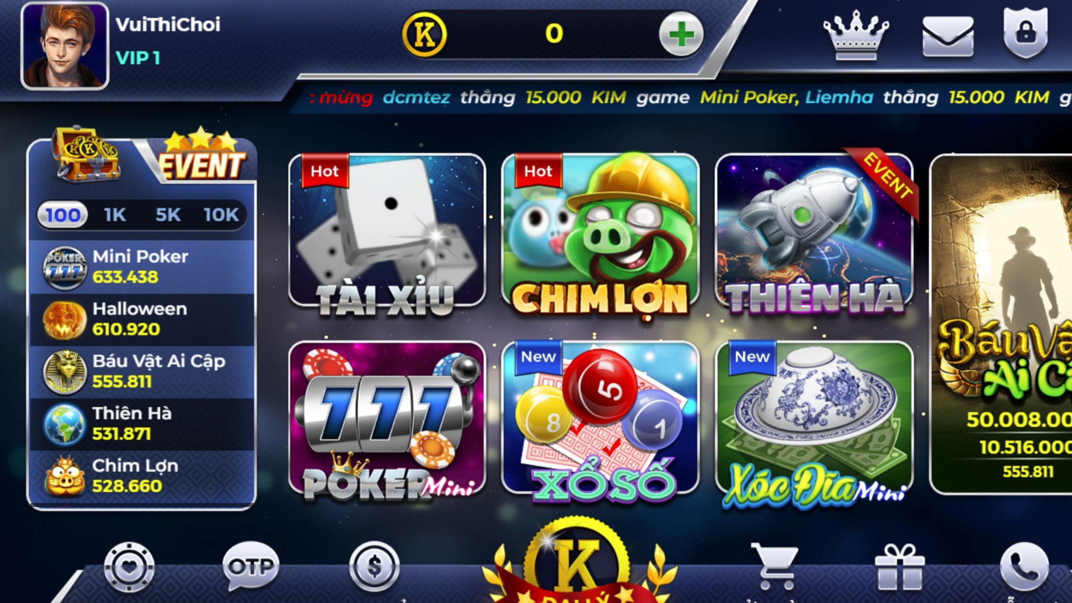 Bạch Kim Club – Sân Chơi Vương Giả 1.0 Screenshot 3