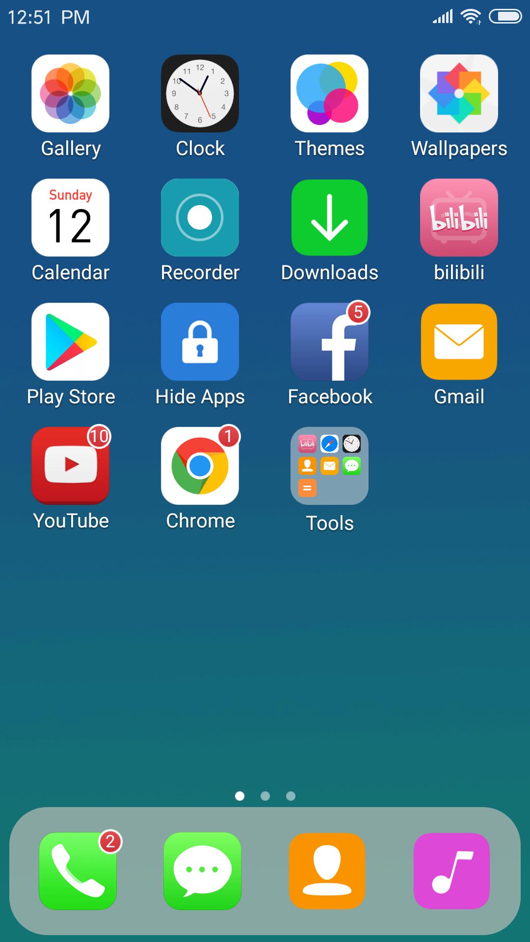 X Launcher With OS13 Style Theme & Control Center 3.1.4 Screenshot 1