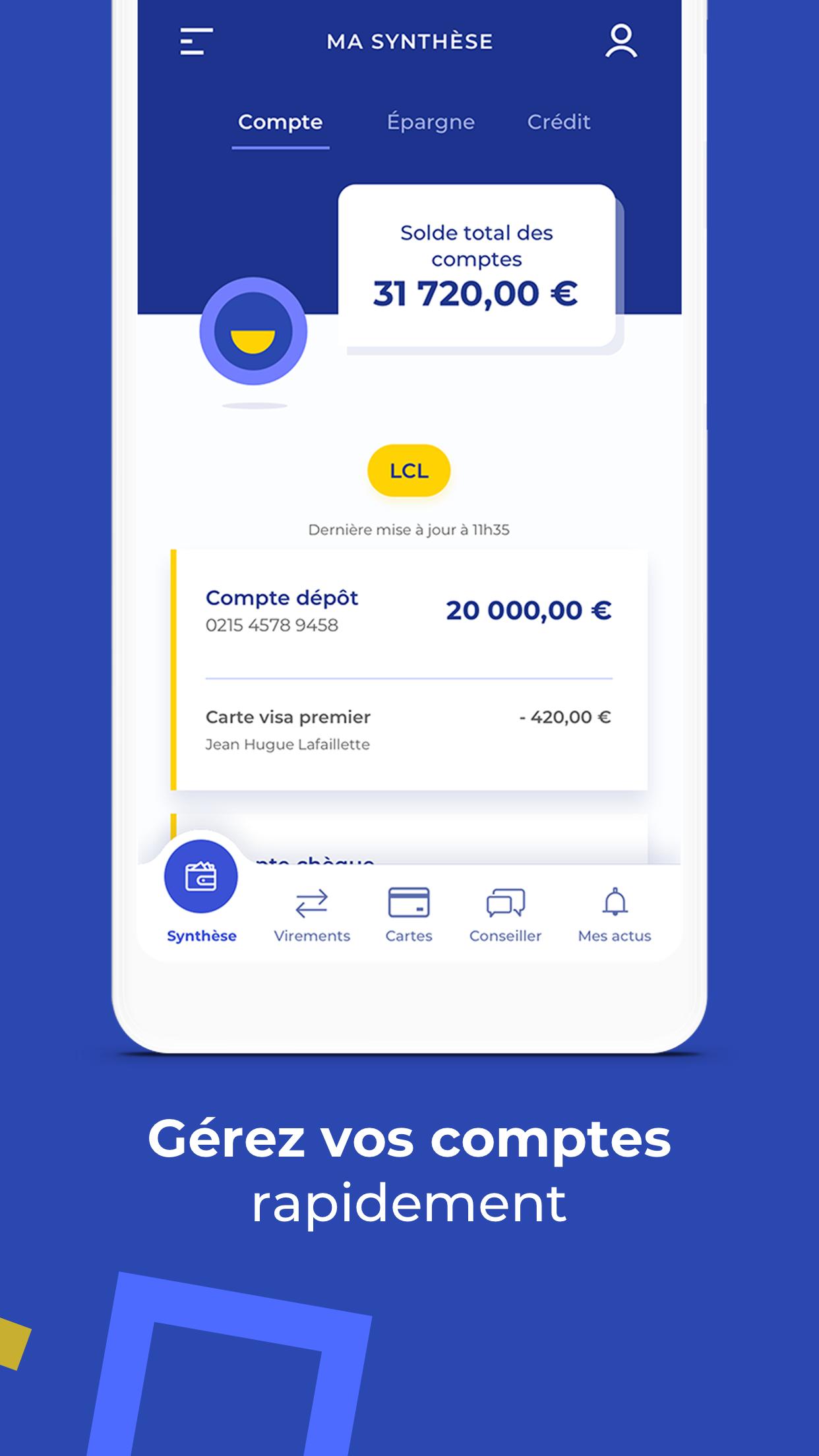 Mes Comptes - LCL 5.2.0 Screenshot 2