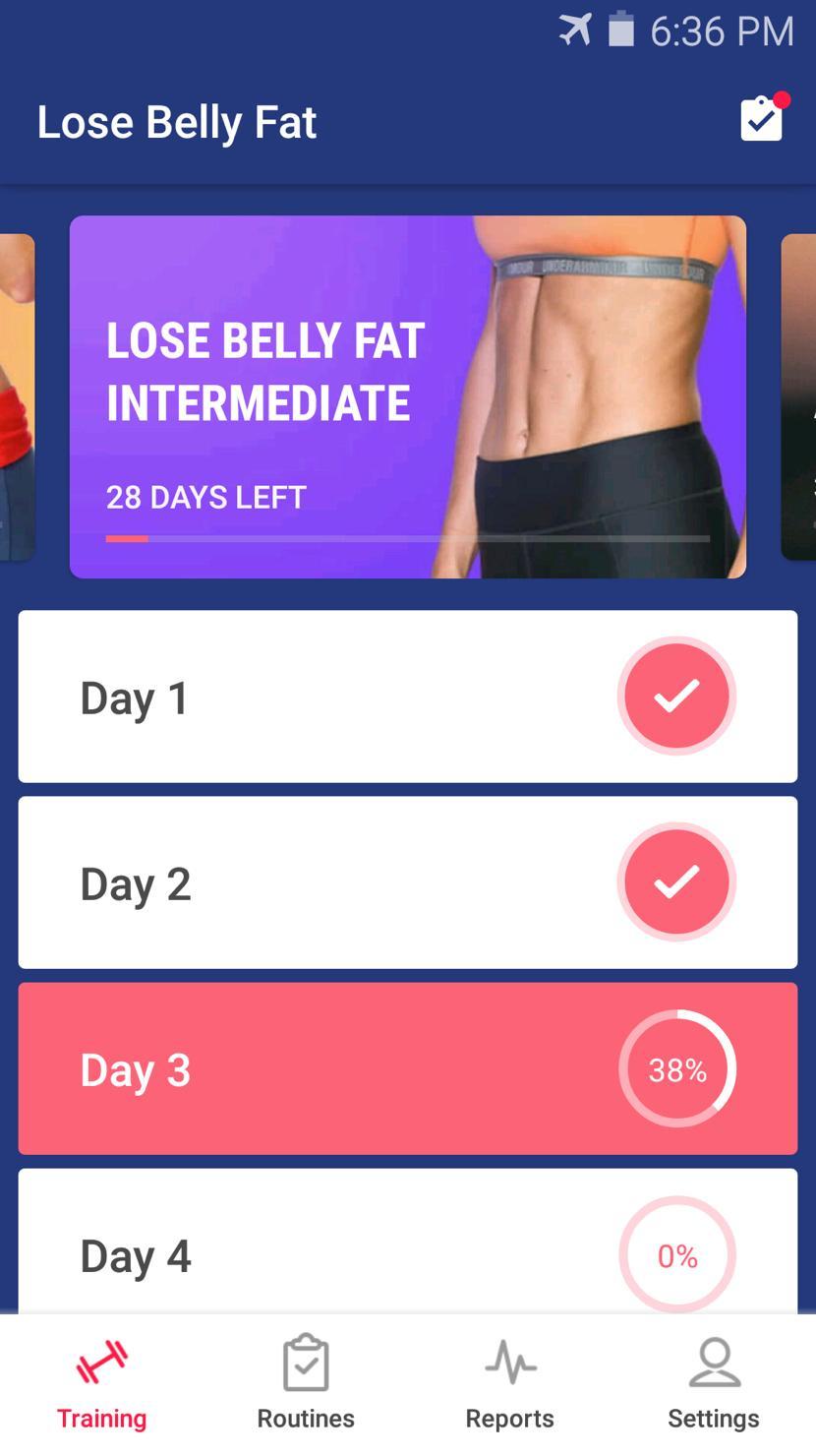 Lose Belly Fat at Home - Lose Weight Flat Stomach 1.3.5 Screenshot 8