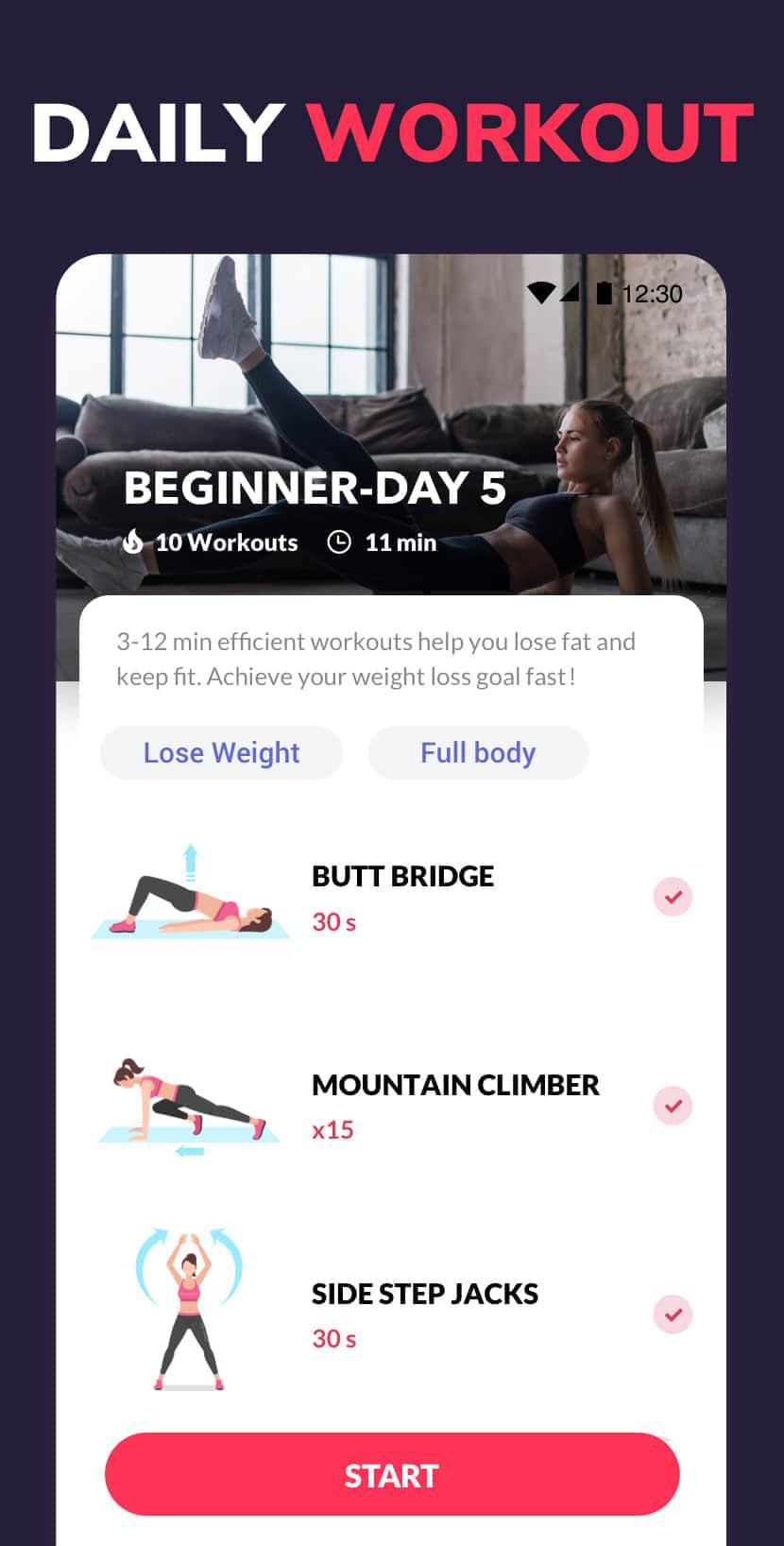 Lose Weight App for Women Workout at Home 1.0.22 Screenshot 4