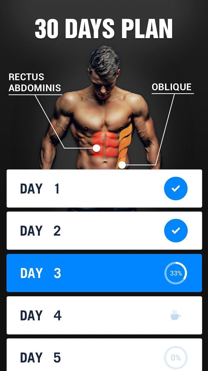Six Pack in 30 Days Abs Workout 1.0.29 Screenshot 2