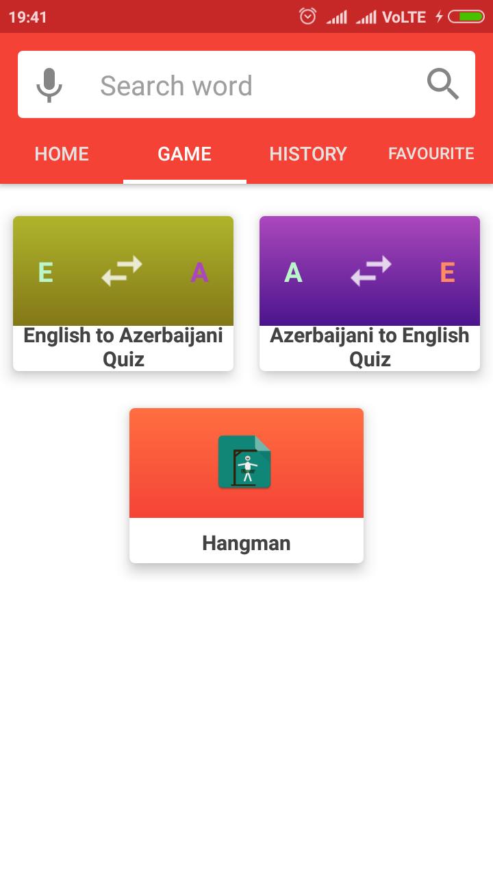 English To Azerbaijani Dictionary 1.37.0 Screenshot 3