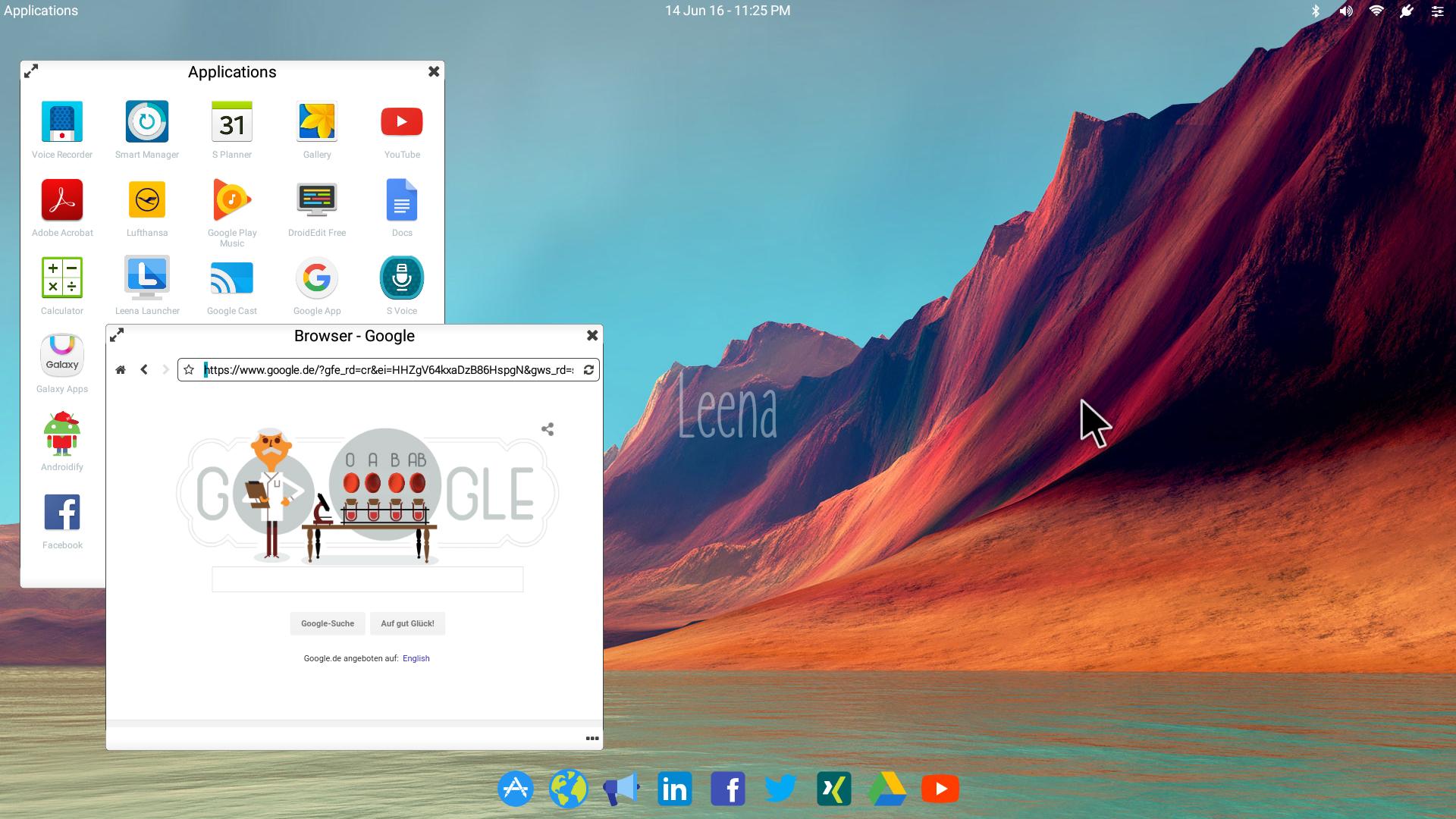 Leena Desktop UI (Multiwindow) 0.4.2 Screenshot 2