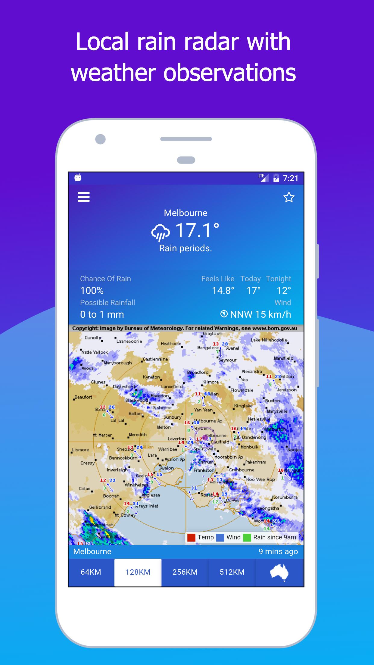 AUS Rain Radar Bom Radar and Weather App 4.3.5 Screenshot 1