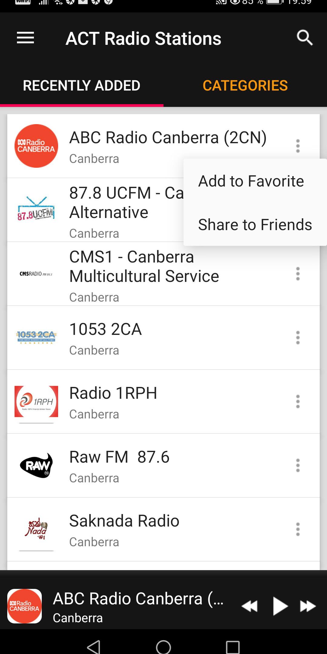 Australian Capital Territory Radio Stations 6.0.2 Screenshot 2