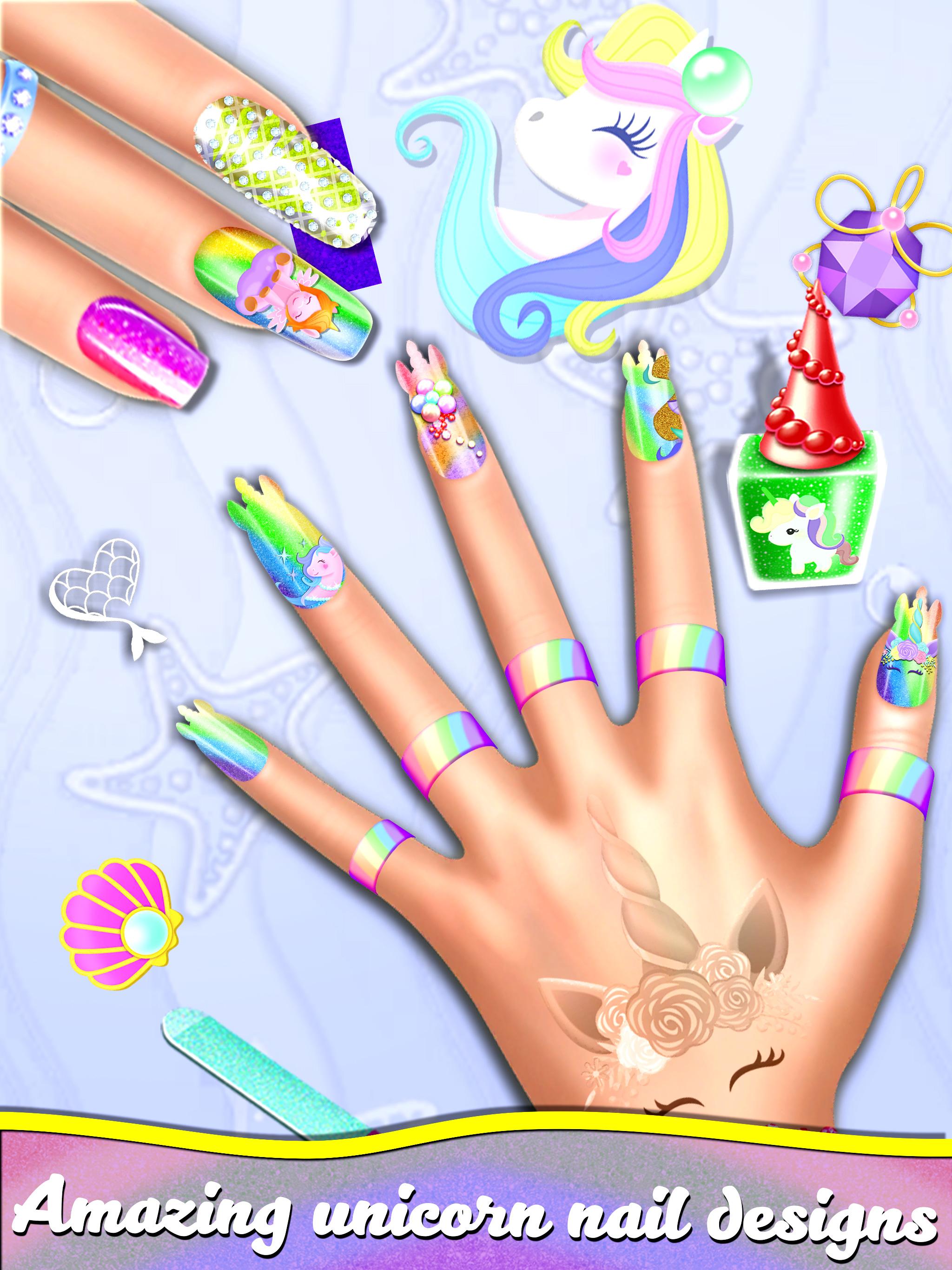 Manicure Nail Salon- Unicorn Fashion Game for Girl 1.0 Screenshot 10