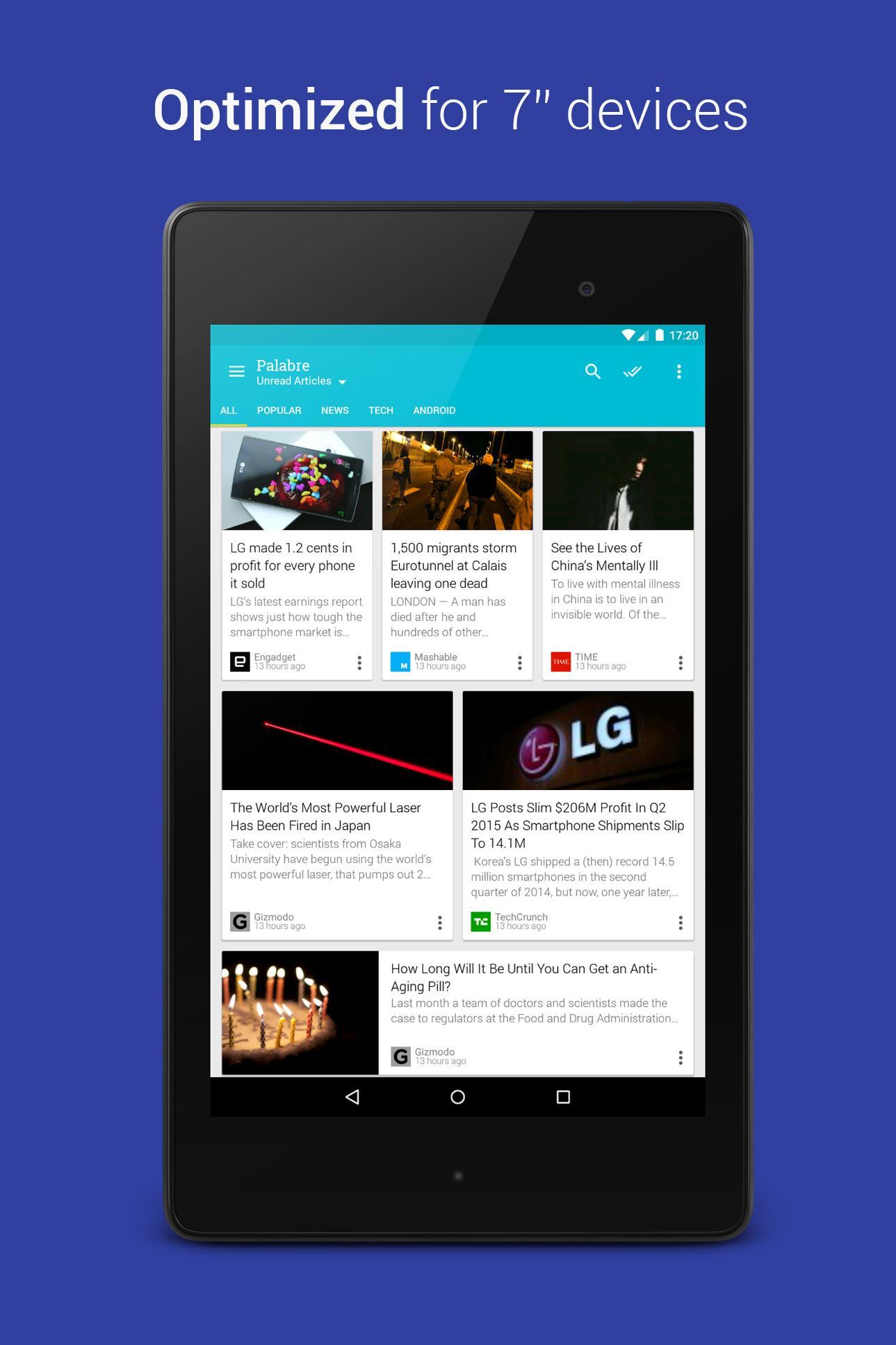 Palabre Feedly RSS Reader News 3.2.4 Screenshot 8