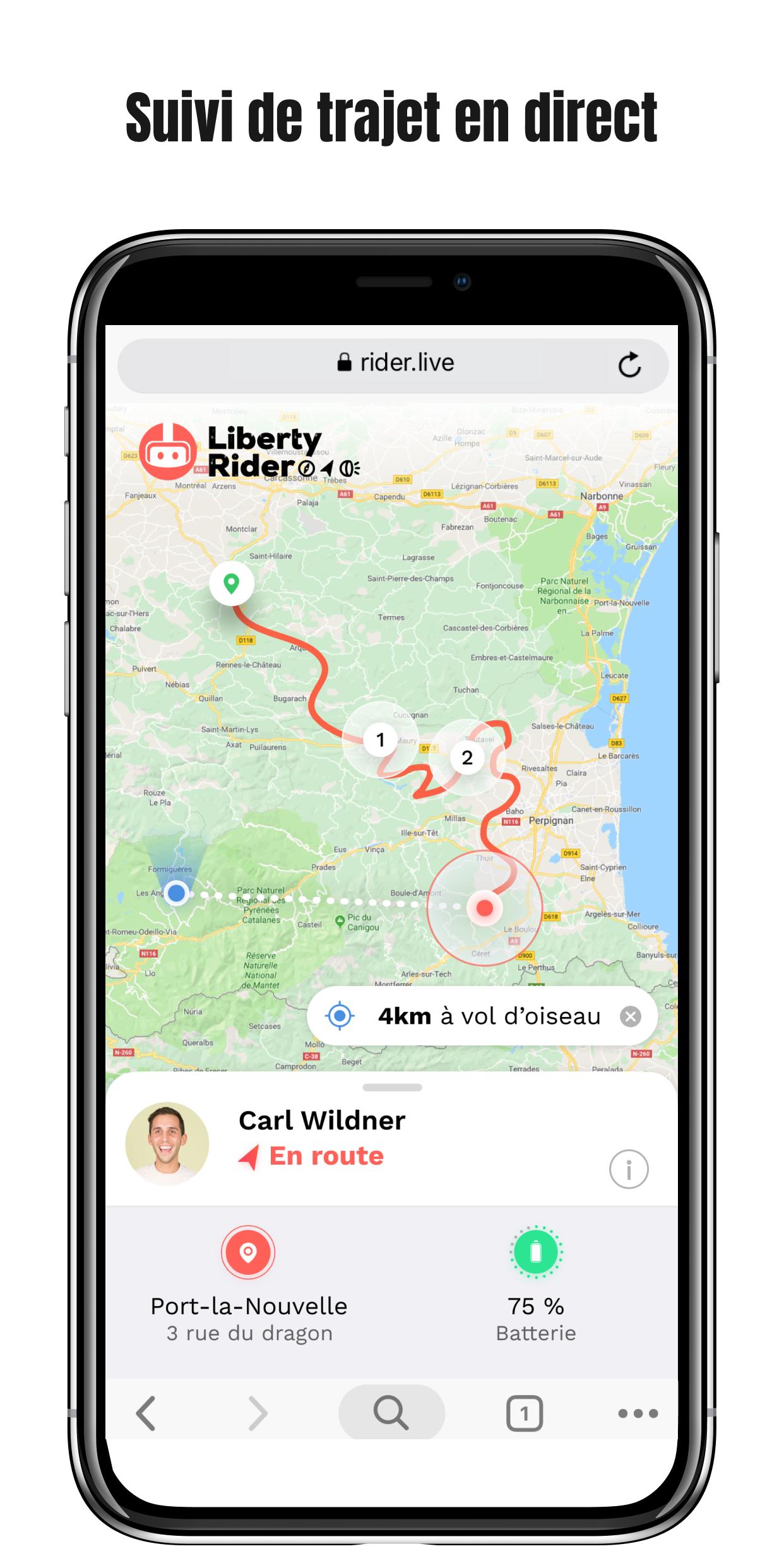 Liberty Rider GPS moto & SOS accident 2.23.3 Screenshot 4