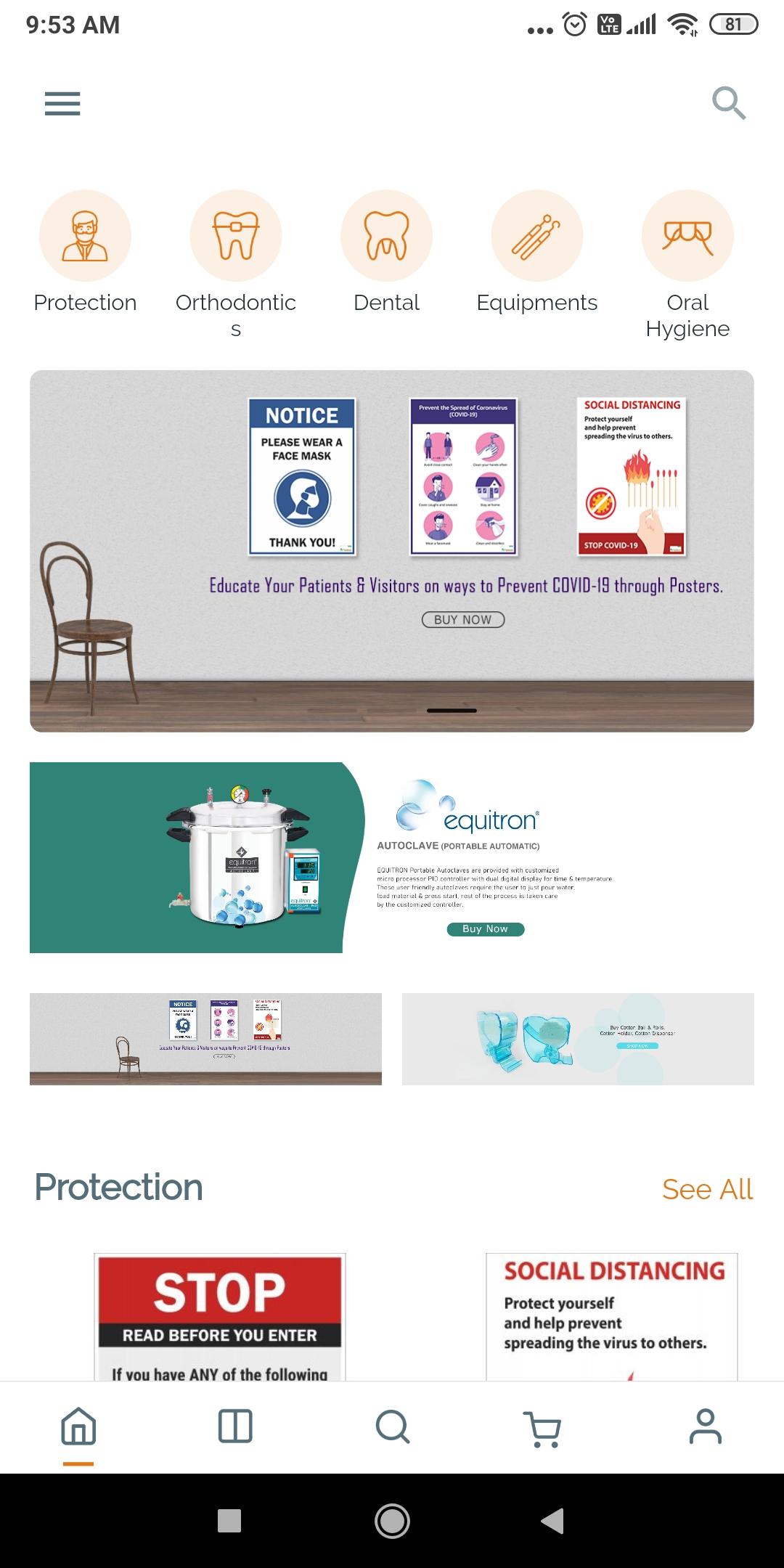 Libral Traders Online Dental Shop 2.1 Screenshot 1
