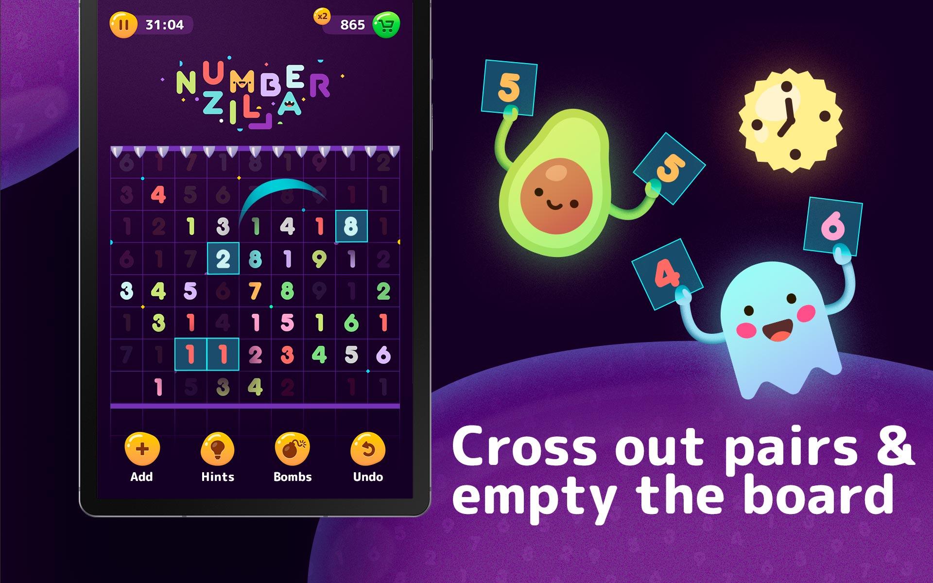 Numberzilla Number Puzzle | Board Game 3.9.0.0 Screenshot 13