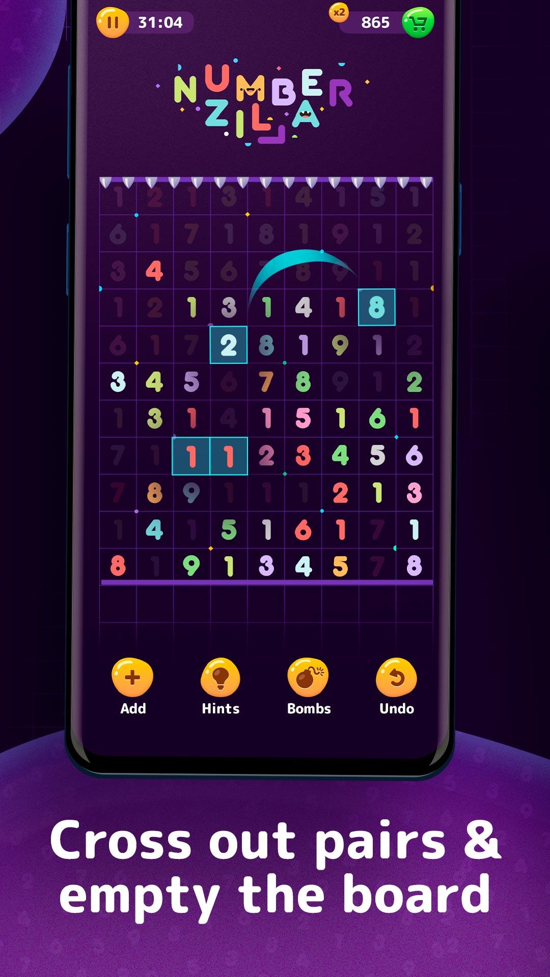 Numberzilla Number Puzzle | Board Game 3.9.0.0 Screenshot 3