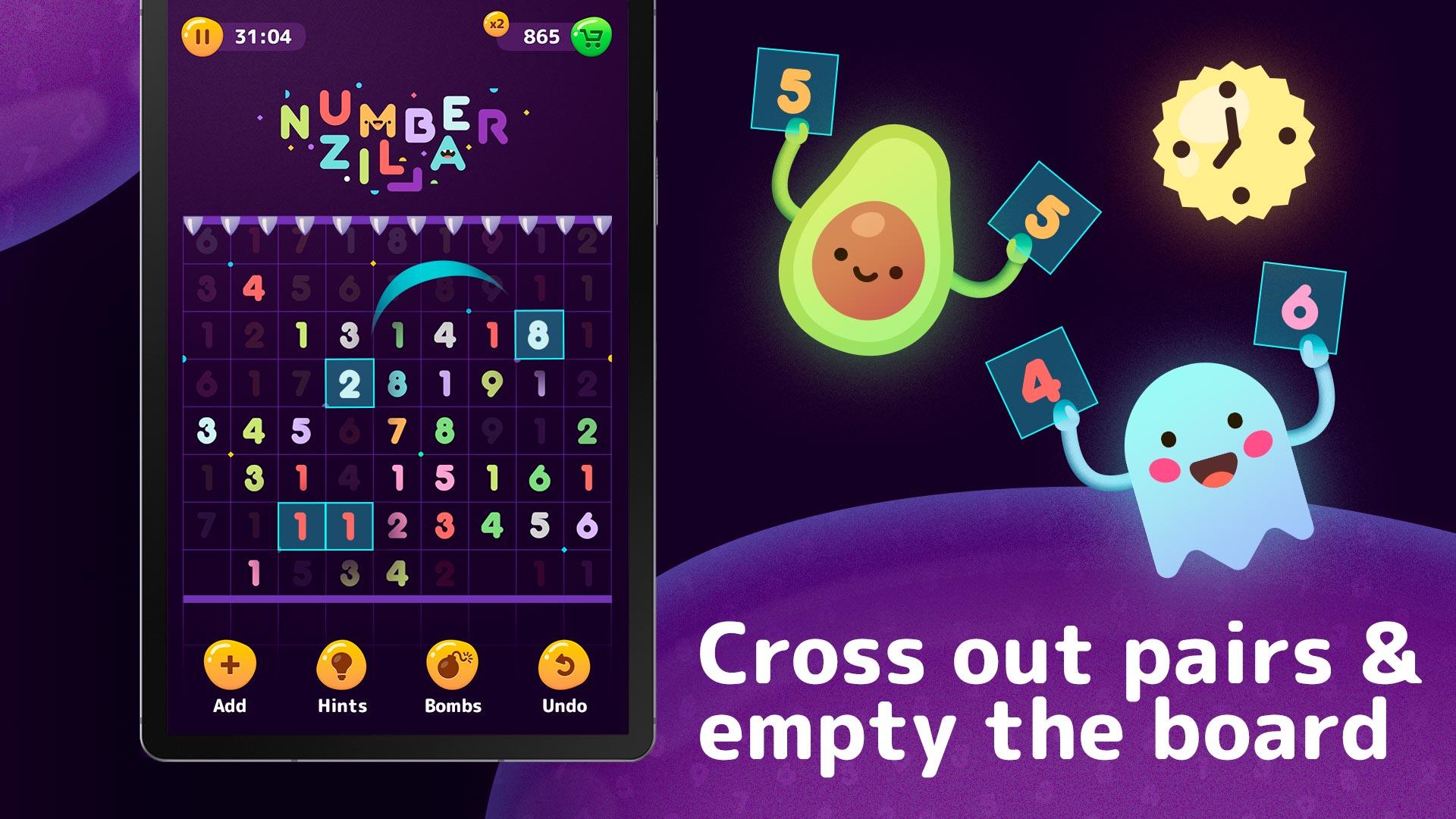 Numberzilla Number Puzzle | Board Game 3.9.0.0 Screenshot 8