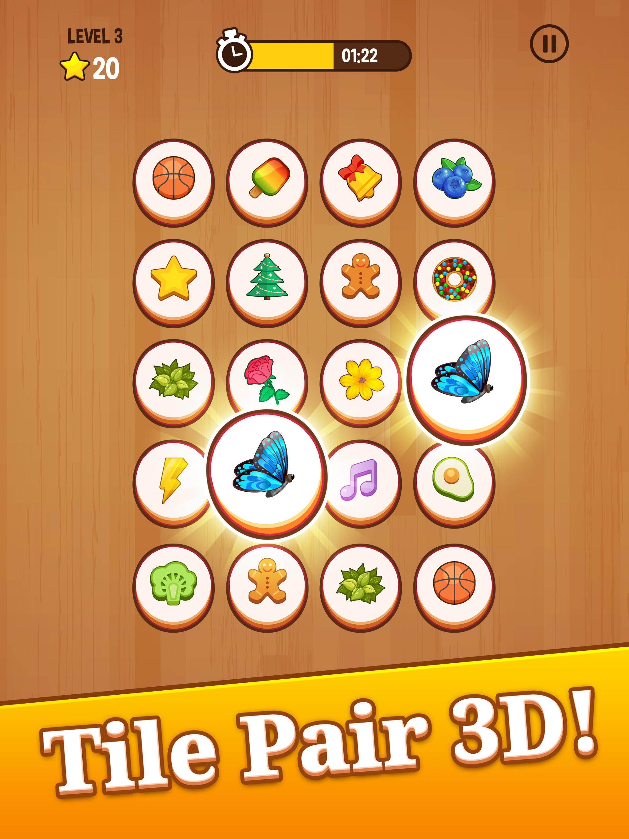 Tile Pair 3D Tile Connect Puzzle & Match Brain 1.0.3 Screenshot 5