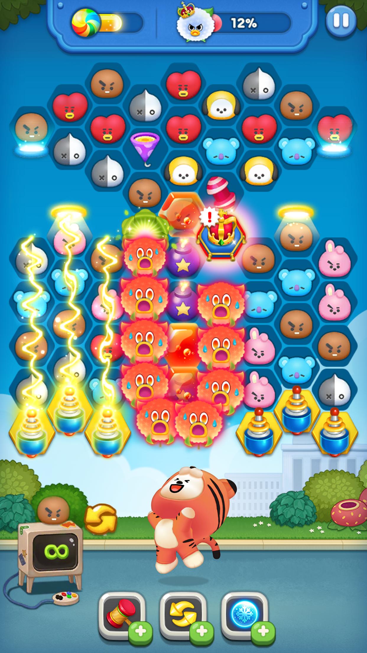 LINE HELLO BT21- Cute bubble-shooting puzzle game! 2.0.3 Screenshot 11