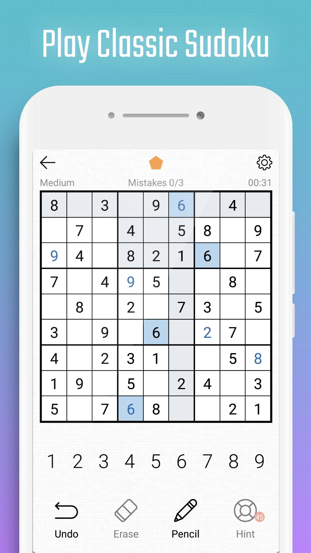 Sudoku Free - Classic Logic Puzzle Game 4.1 Screenshot 1