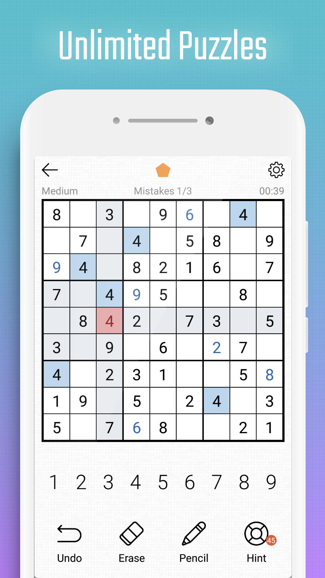 Sudoku Free - Classic Logic Puzzle Game 4.1 Screenshot 2