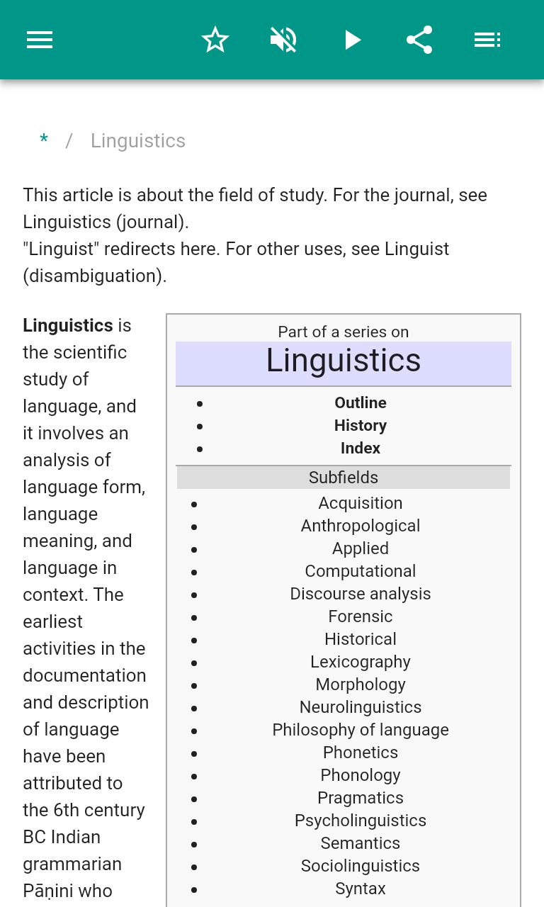 Linguistics 2.3.5 Screenshot 2