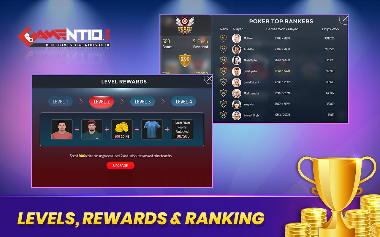 Gamentio 3D: Poker Teenpatti Rummy Slots +More 2.0.20 Screenshot 13