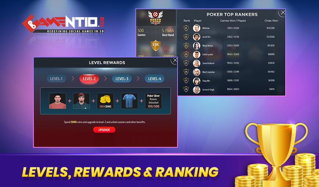 Gamentio 3D: Poker Teenpatti Rummy Slots +More 2.0.20 Screenshot 21