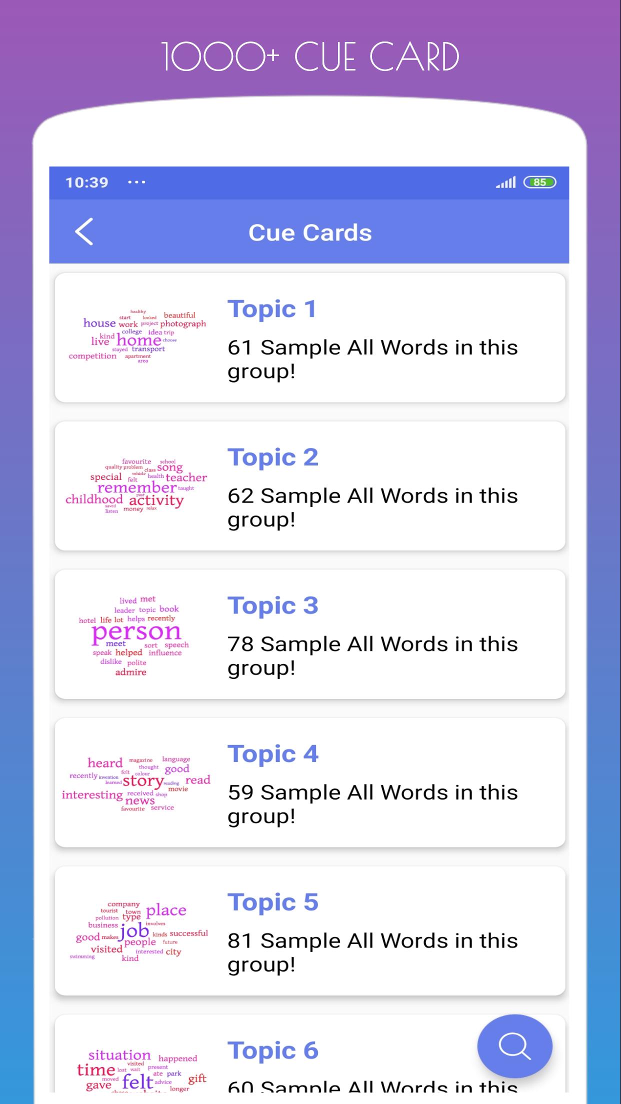 IELTS Speaking PRO : Full Tests & Cue Cards speaking.2.7.6 Screenshot 3