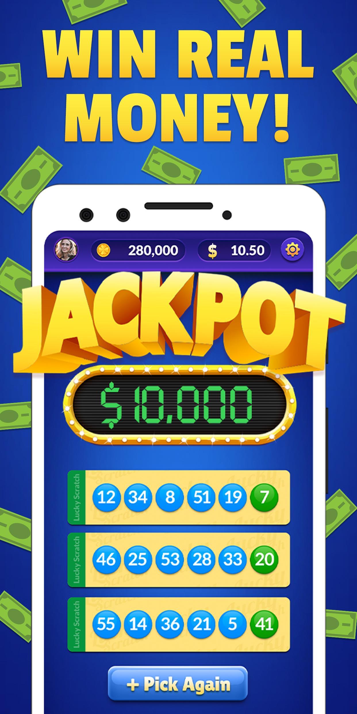 Lucky Lotto WIN REAL MONEY! It's your LUCKY DAY 5.0.0 Screenshot 2