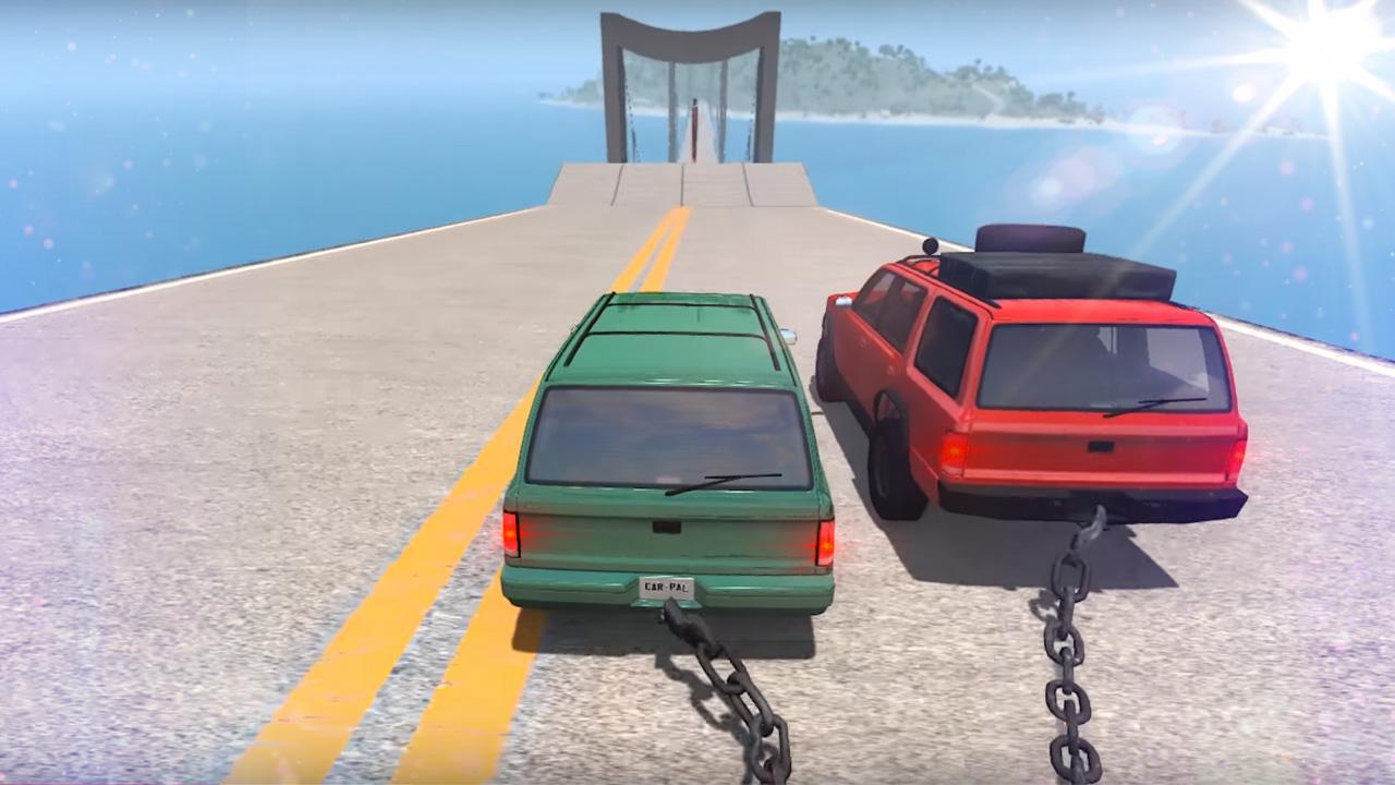 Chained Cars Against Ramp 3D 4.3.0.2 Screenshot 1