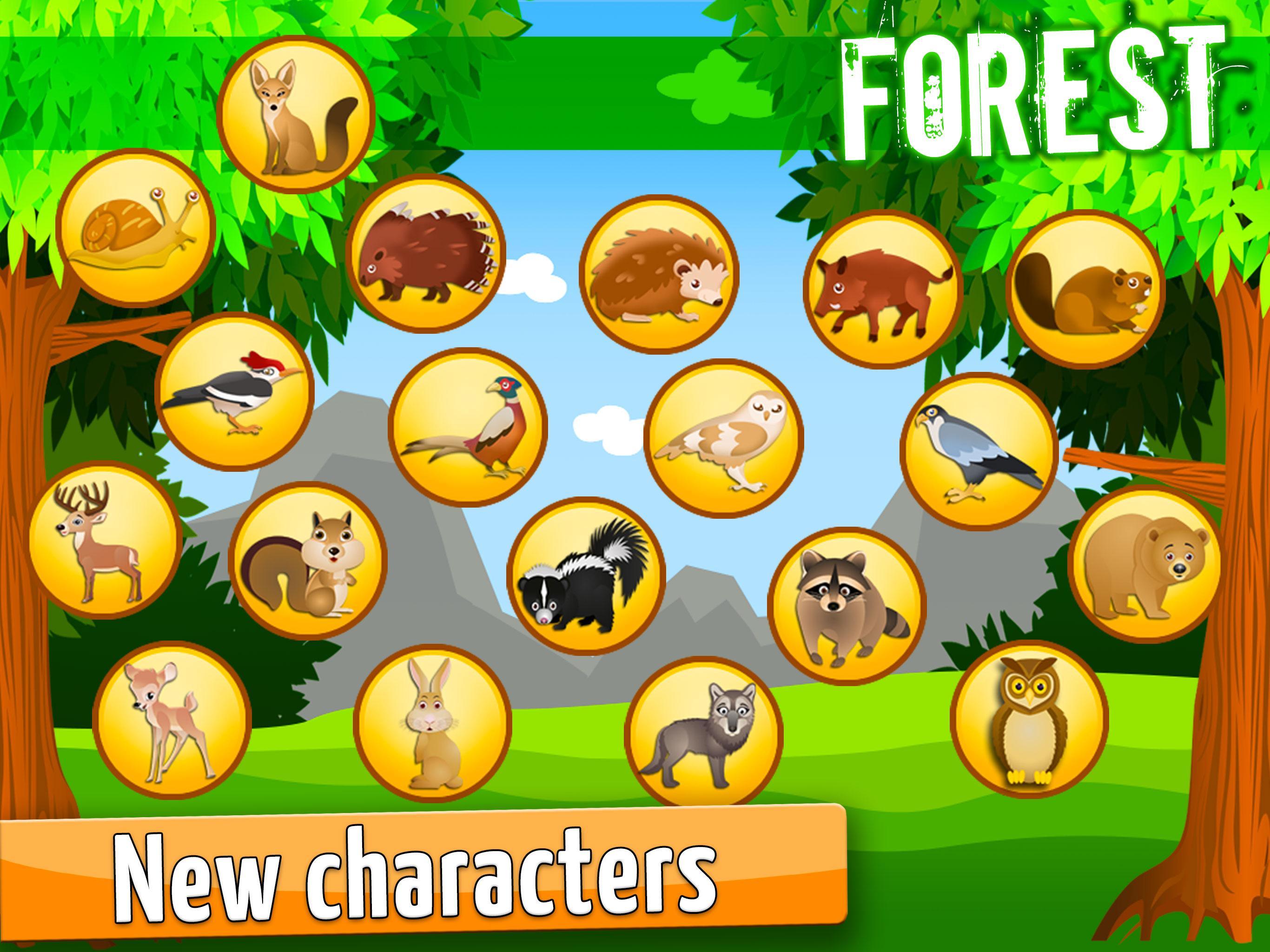 Forest Kids Coloring Puzzles, Games for Toddlers 2.0.1 Screenshot 10