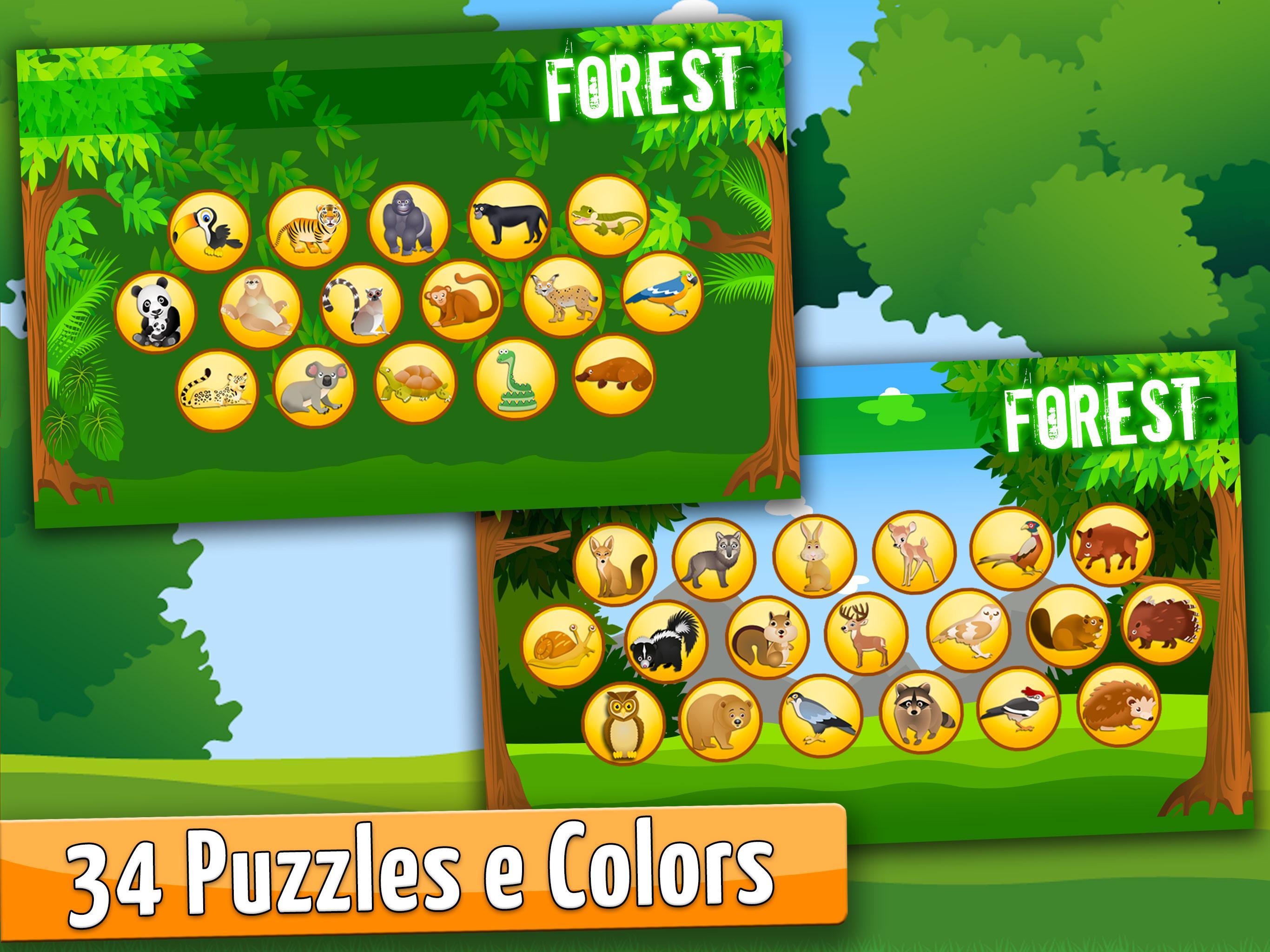 Forest Kids Coloring Puzzles, Games for Toddlers 2.0.1 Screenshot 13