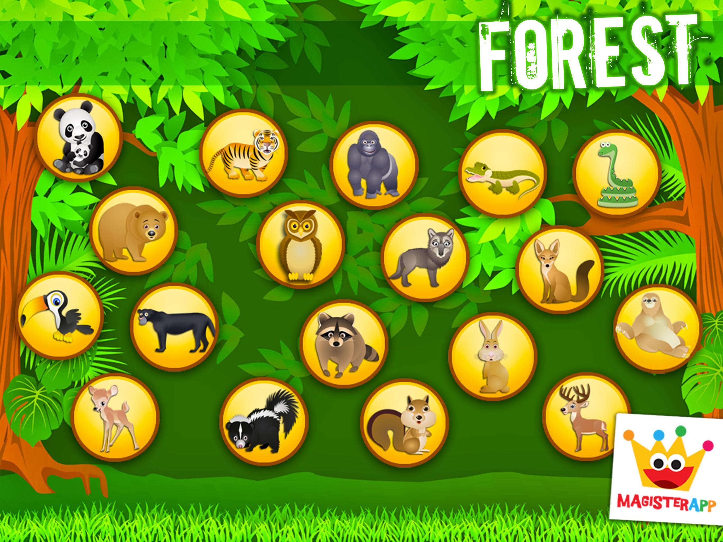 Forest Kids Coloring Puzzles, Games for Toddlers 2.0.1 Screenshot 14