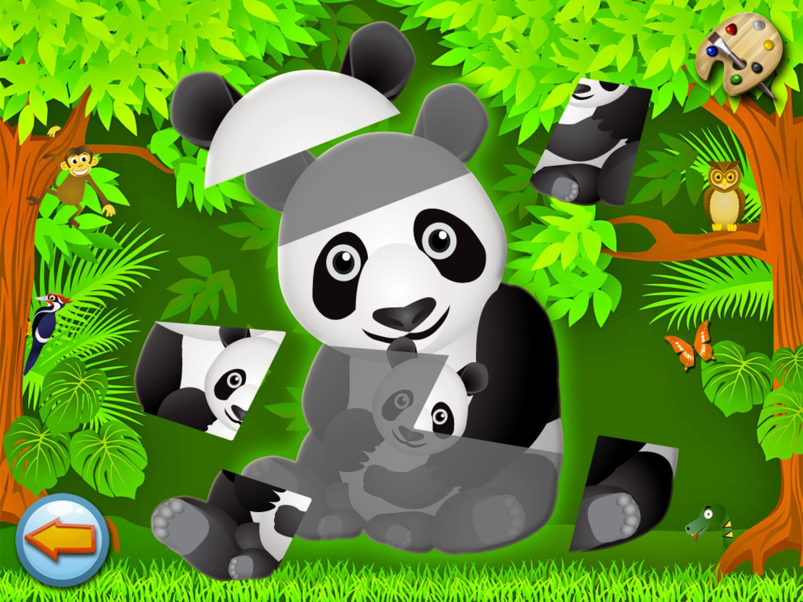 Forest Kids Coloring Puzzles, Games for Toddlers 2.0.1 Screenshot 2