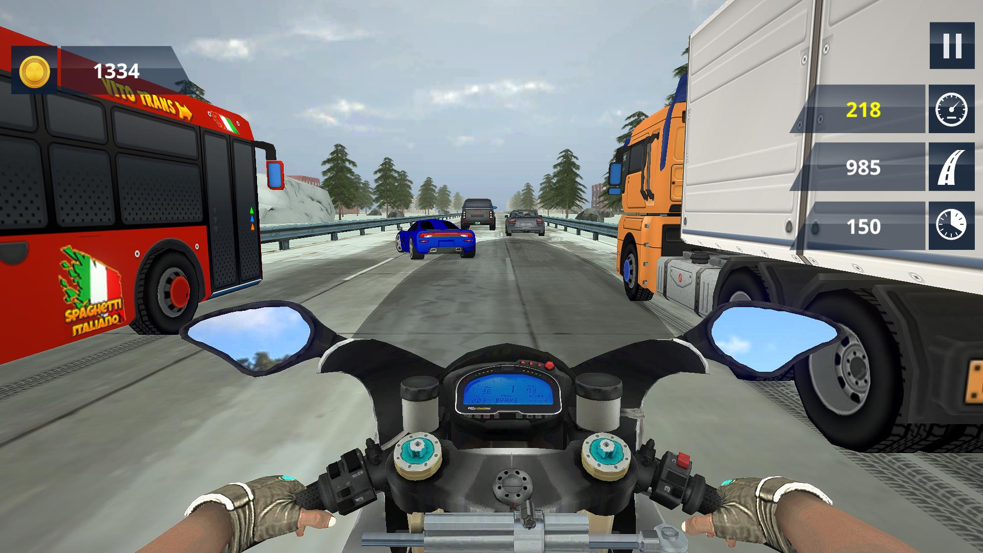 Extreme Highway Traffic Bike Race :Impossible Game 1.0 Screenshot 1