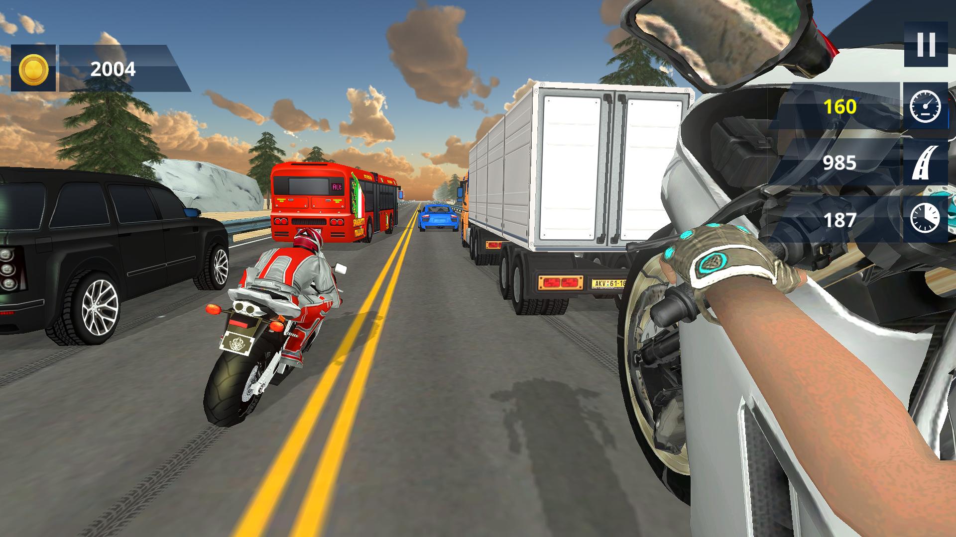 Extreme Highway Traffic Bike Race :Impossible Game 1.0 Screenshot 2