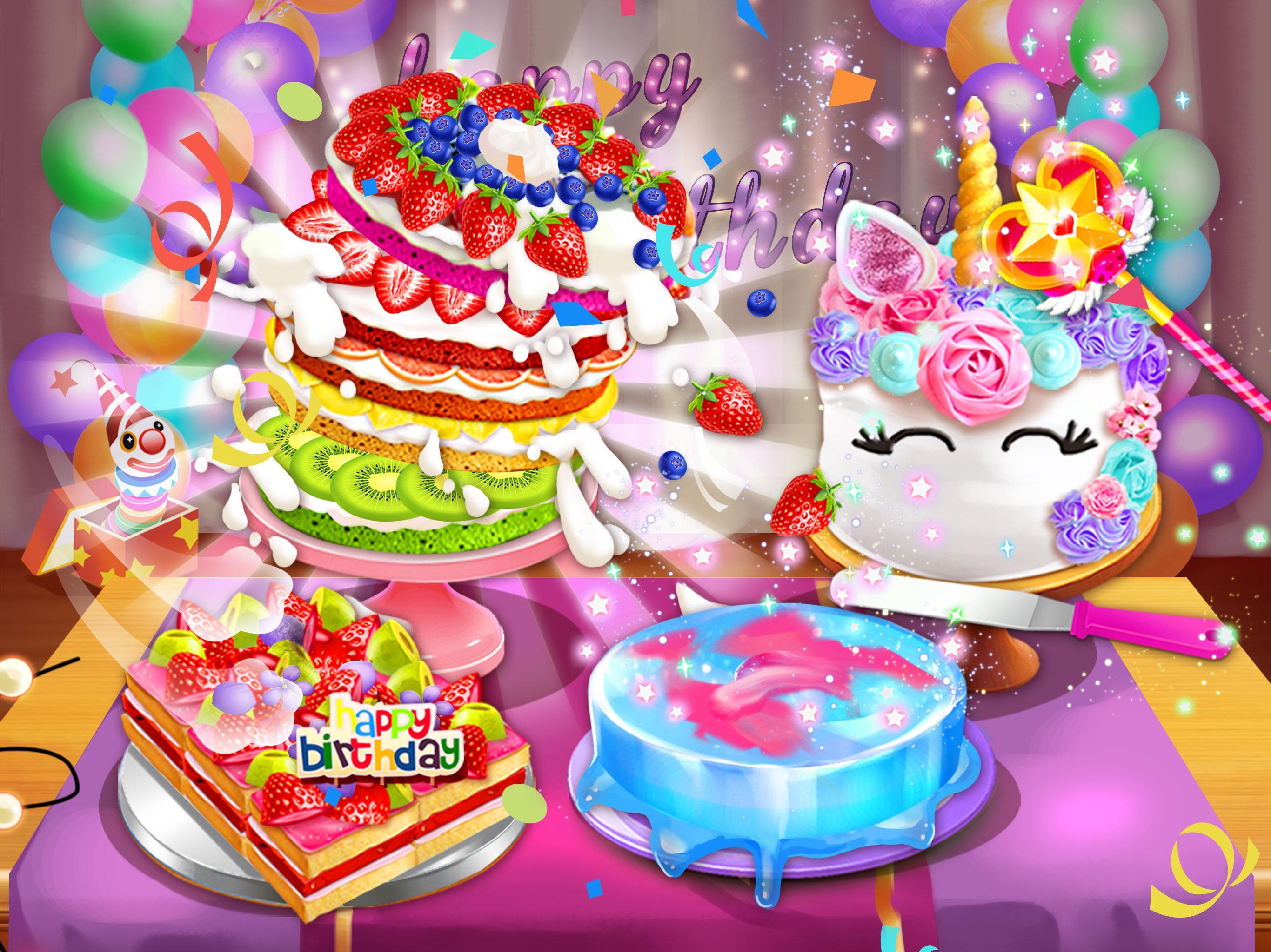Birthday Cake Design Party - Bake, Decorate & Eat! 1.6 Screenshot 5