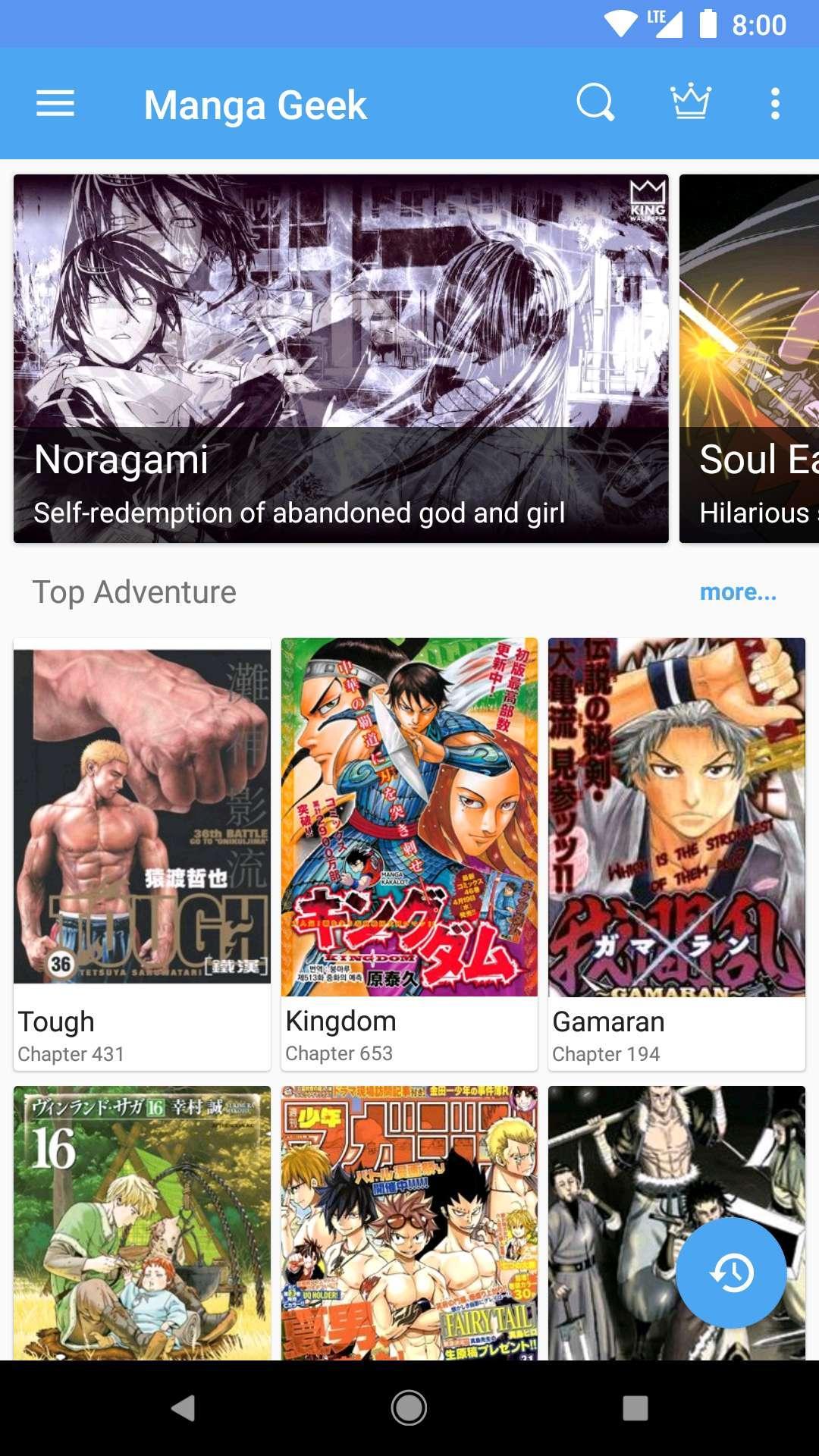 Manga Geek Free Manga Reader App 1.2.1.0 Screenshot 1